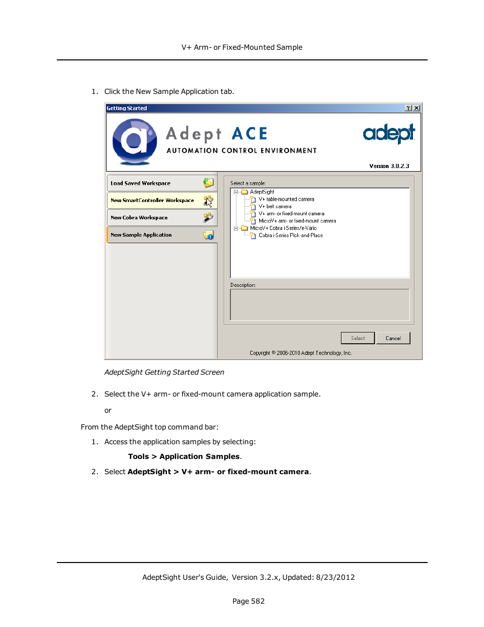 Adept AdeptSight User Guide User Manual | Page 582 / 646