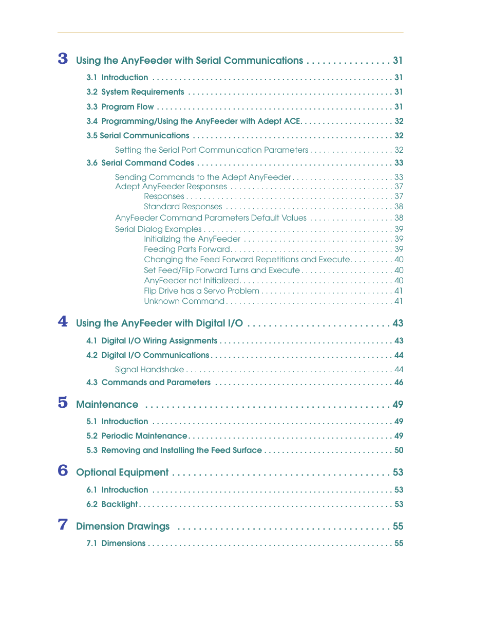 Adept AnyFeeder User Manual | Page 6 / 68