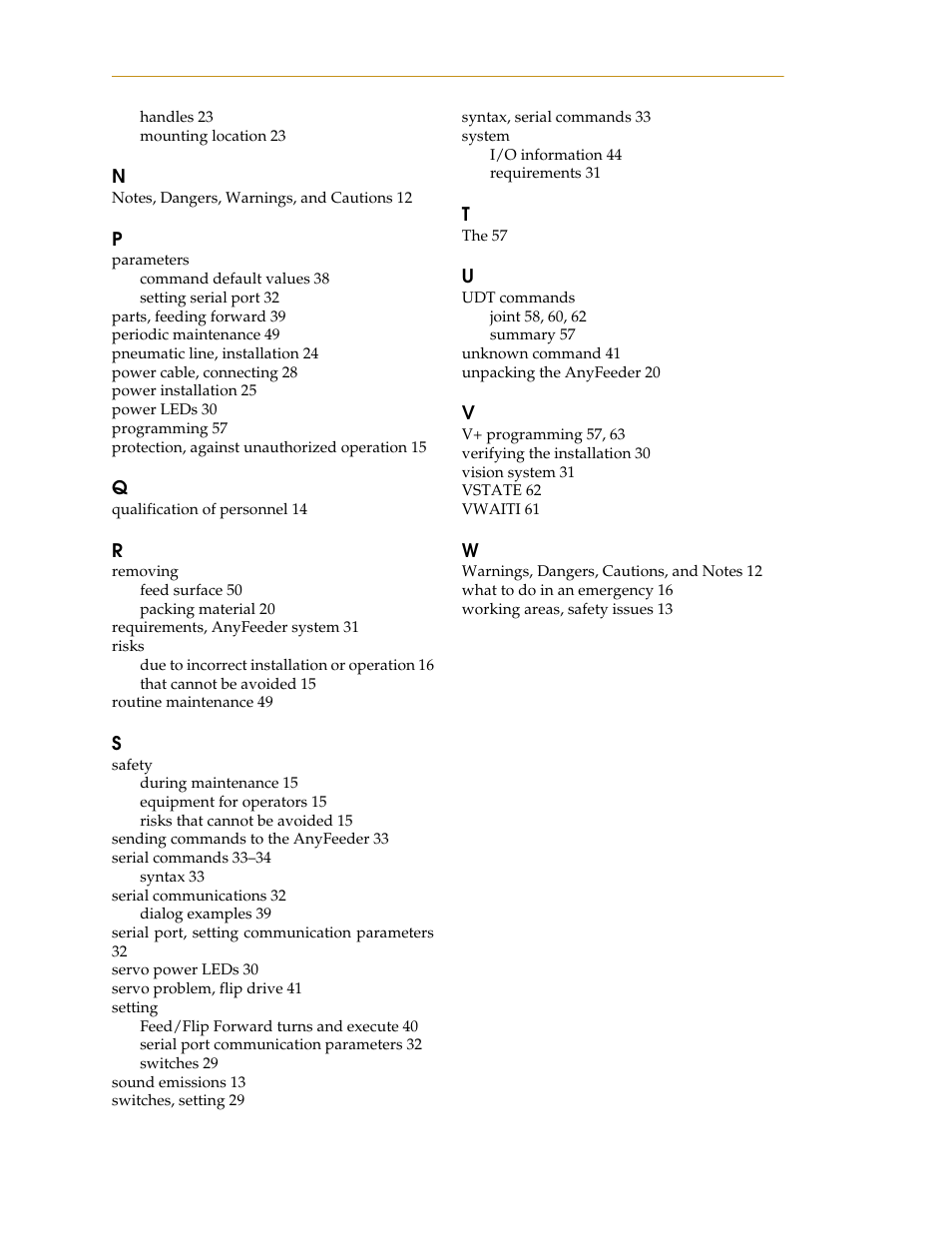 Adept AnyFeeder User Manual | Page 66 / 68