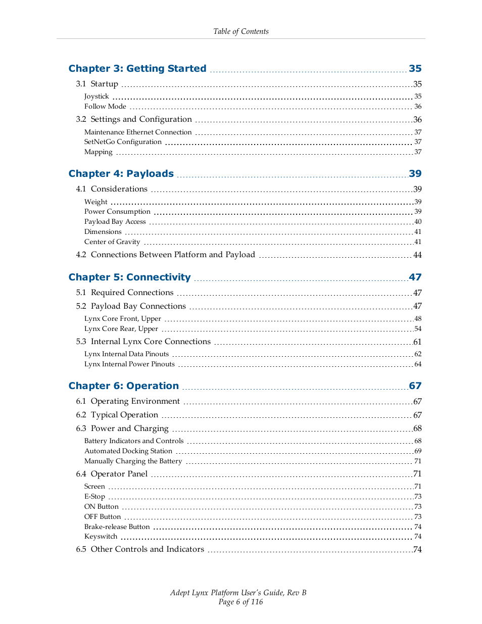 Adept Lynx Platform User Manual | Page 6 / 116