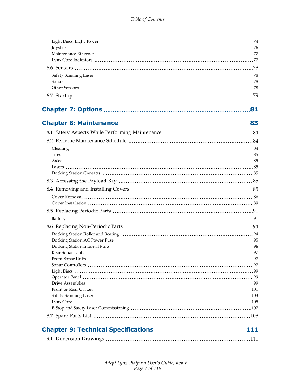 Adept Lynx Platform User Manual | Page 7 / 116