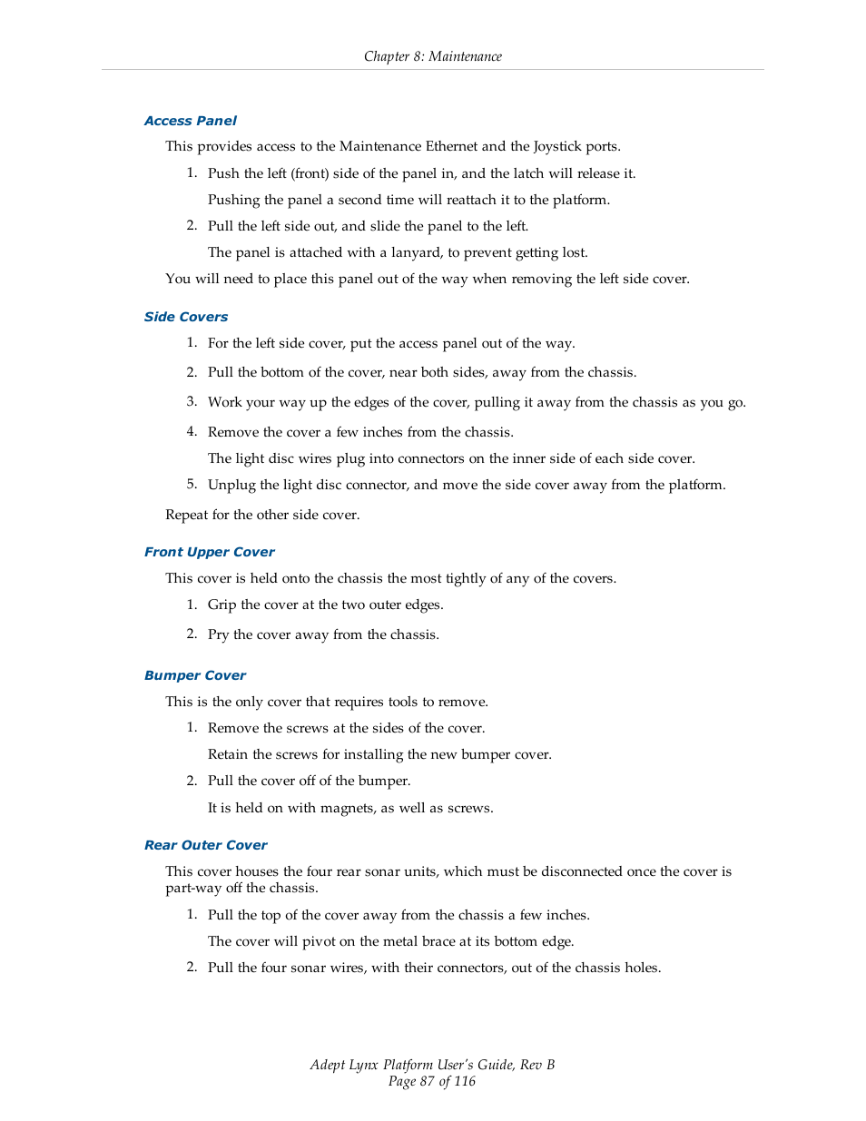 Adept Lynx Platform User Manual | Page 87 / 116