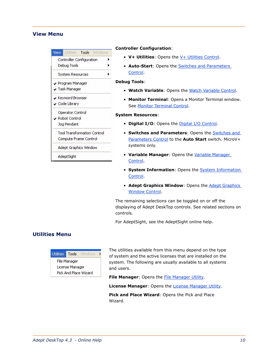 Adept DeskTop 4.3 User Manual | Page 10 / 166