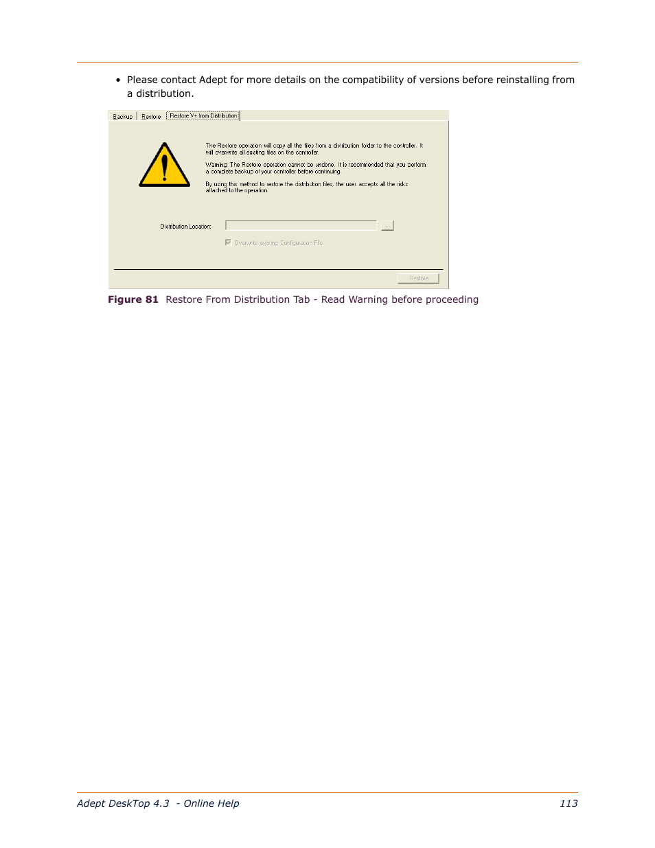 Adept DeskTop 4.3 User Manual | Page 113 / 166