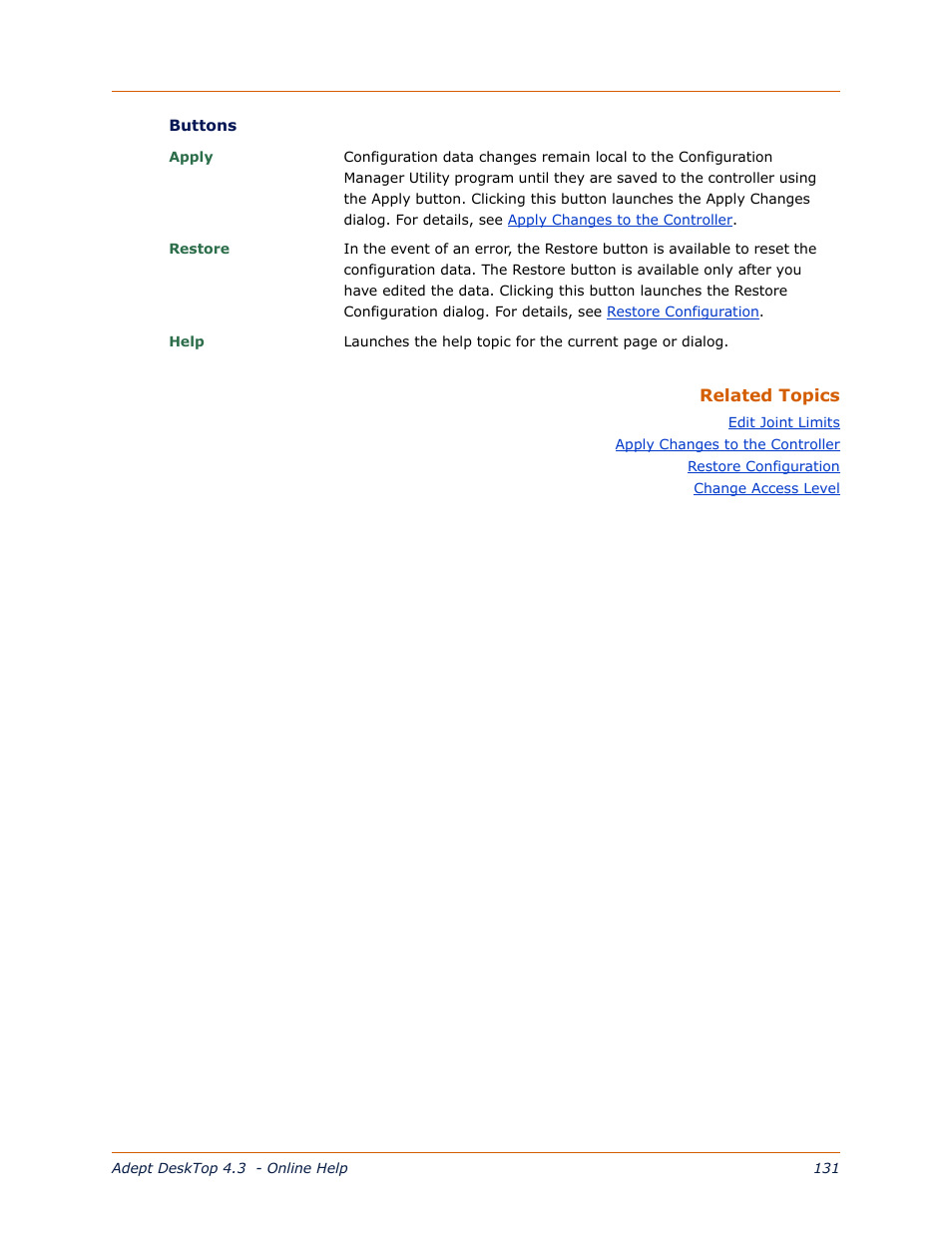 Adept DeskTop 4.3 User Manual | Page 131 / 166