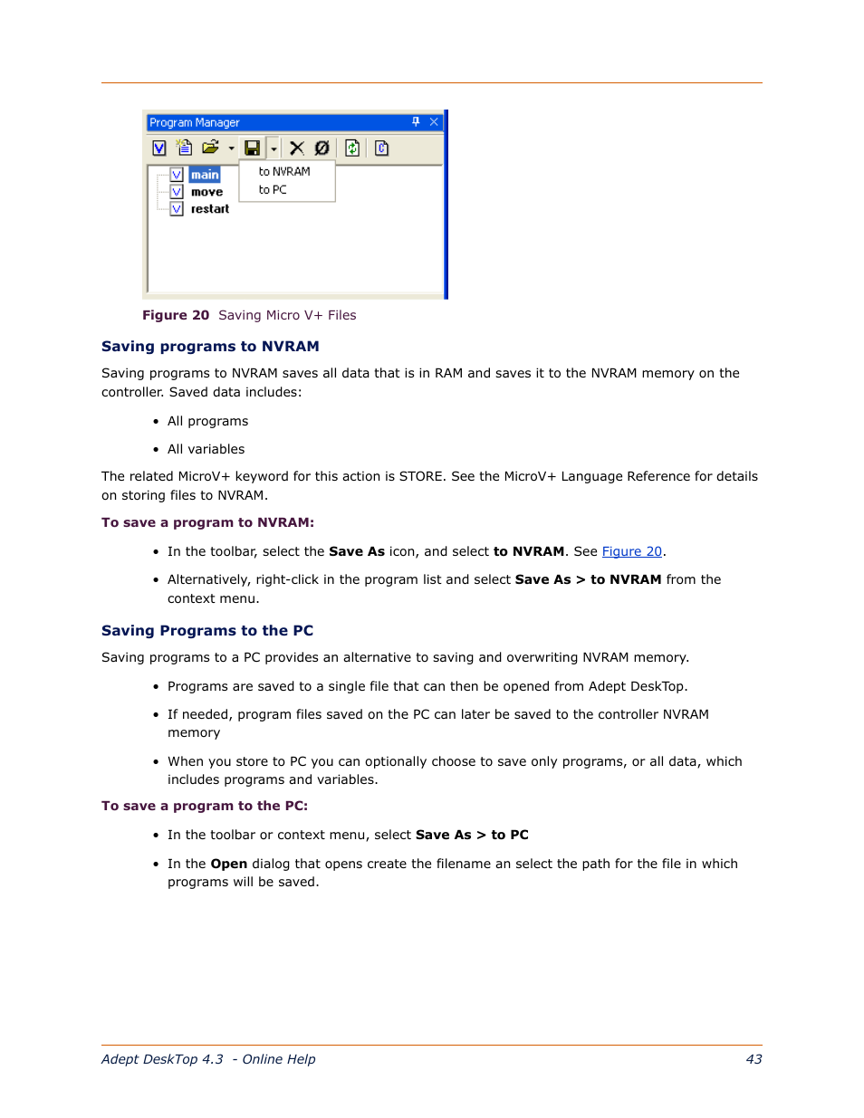 Adept DeskTop 4.3 User Manual | Page 43 / 166