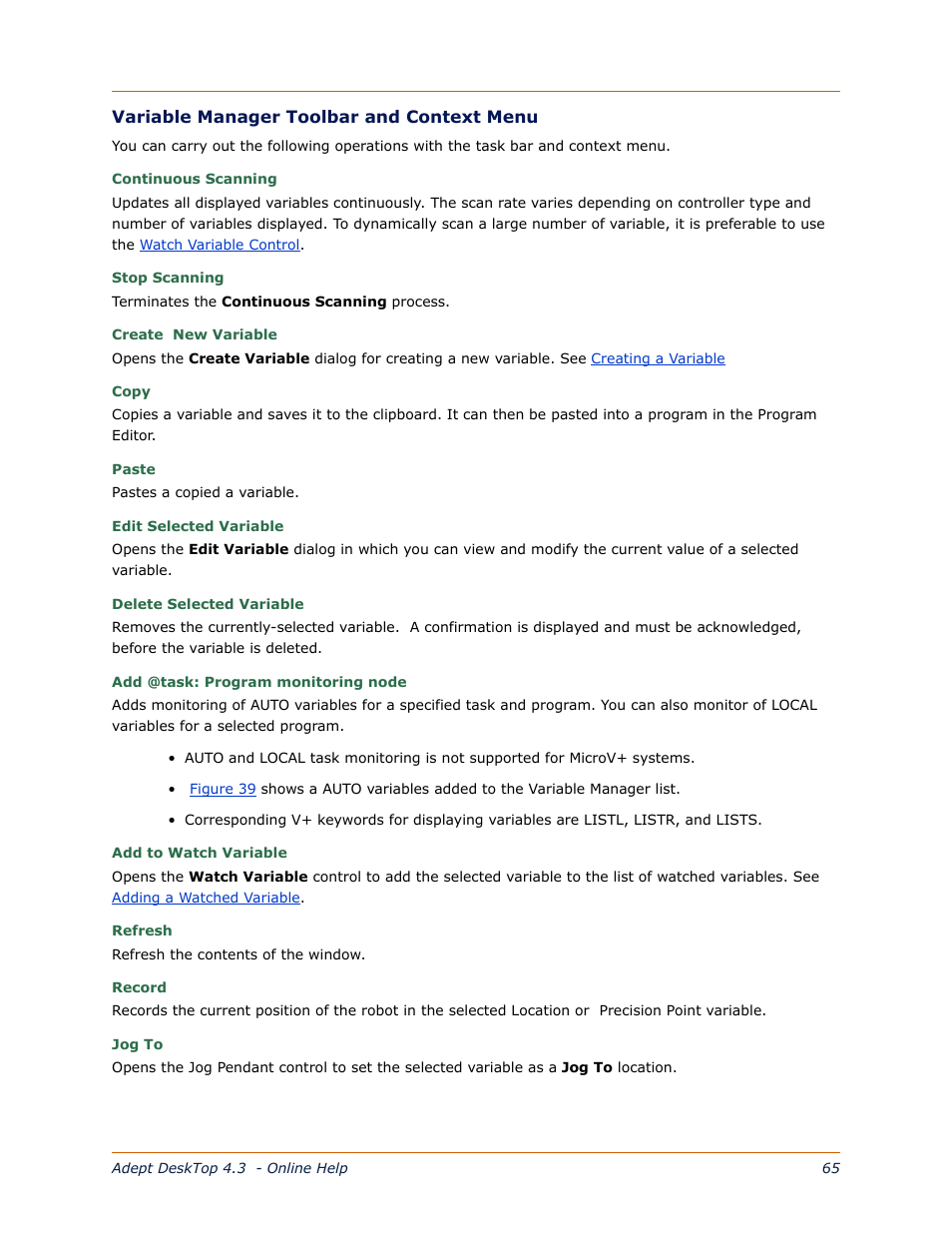 Adept DeskTop 4.3 User Manual | Page 65 / 166