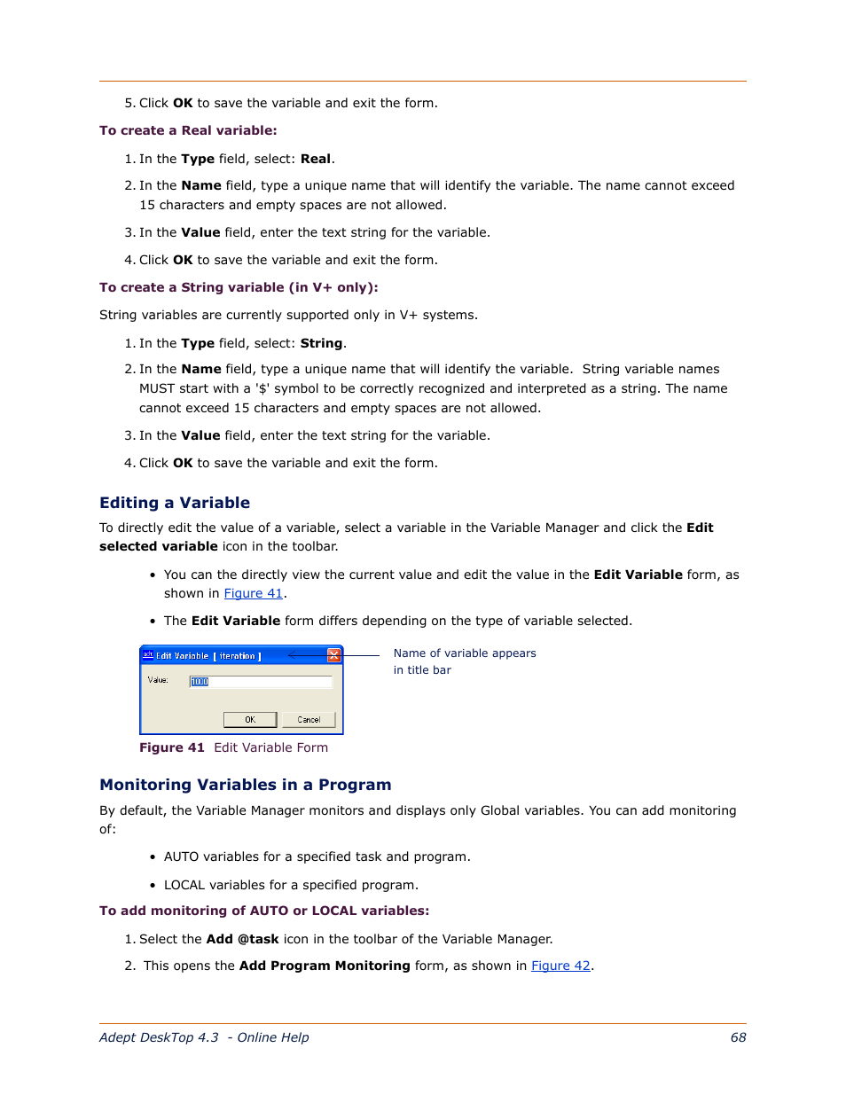 Adept DeskTop 4.3 User Manual | Page 68 / 166
