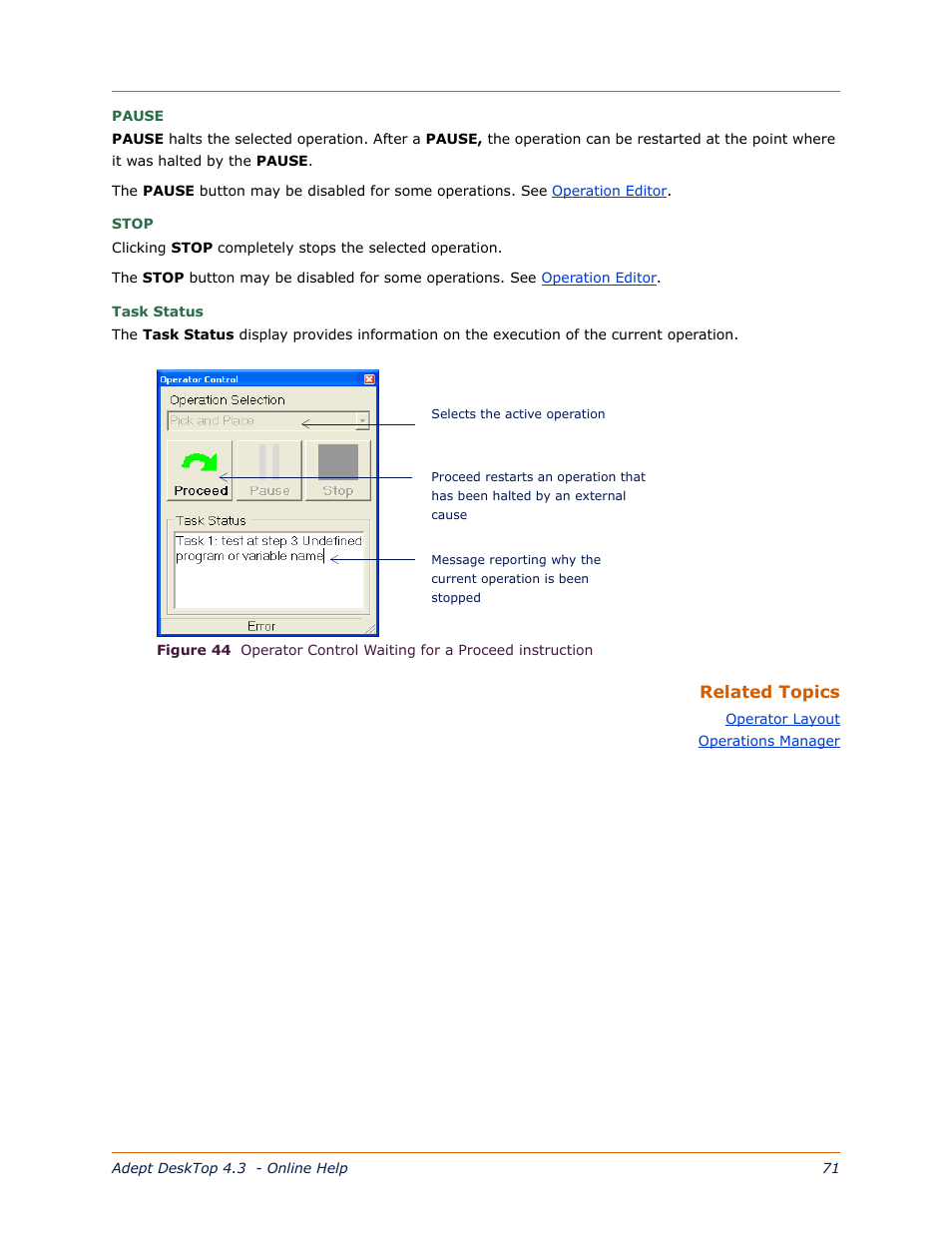 Figure | Adept DeskTop 4.3 User Manual | Page 71 / 166