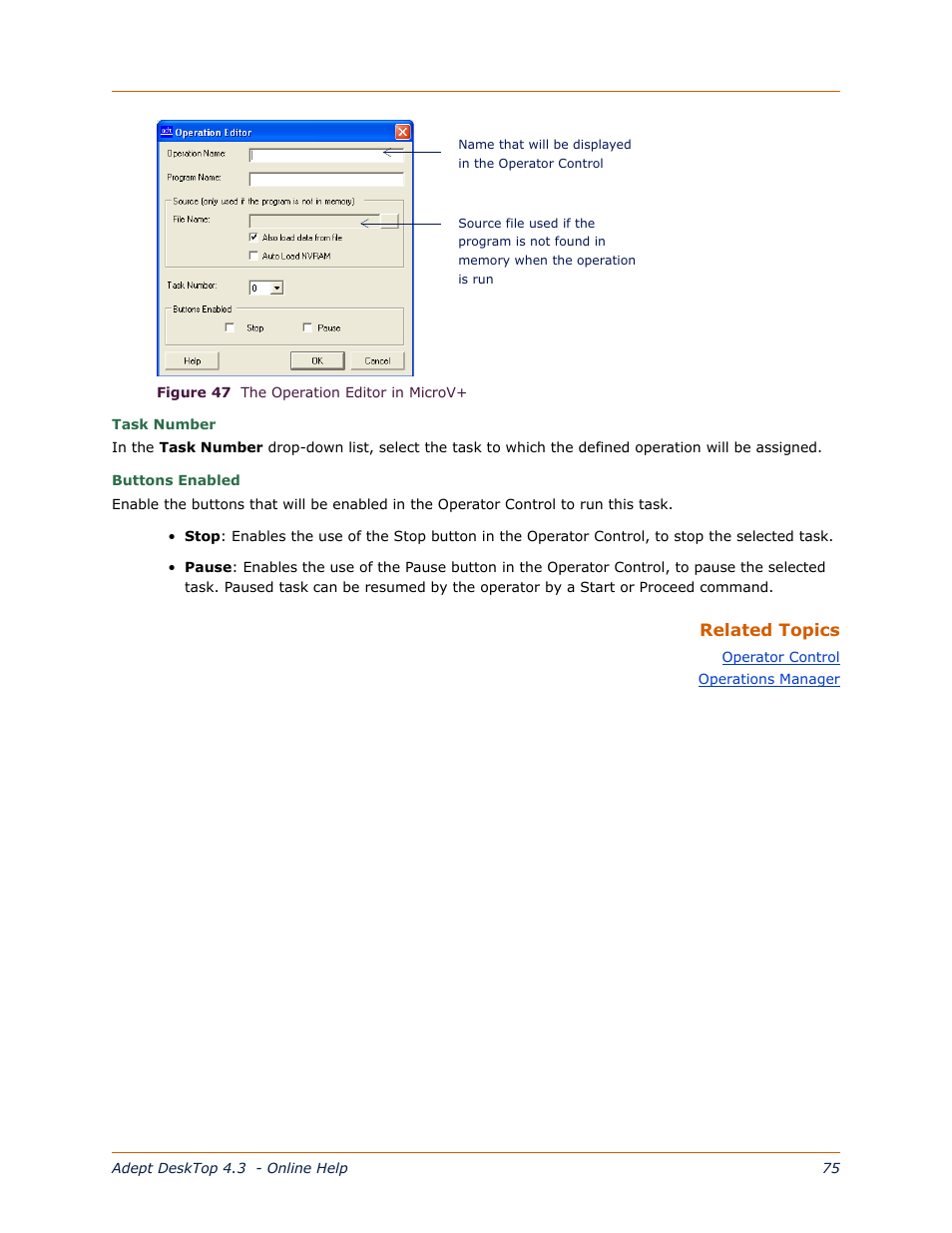Adept DeskTop 4.3 User Manual | Page 75 / 166