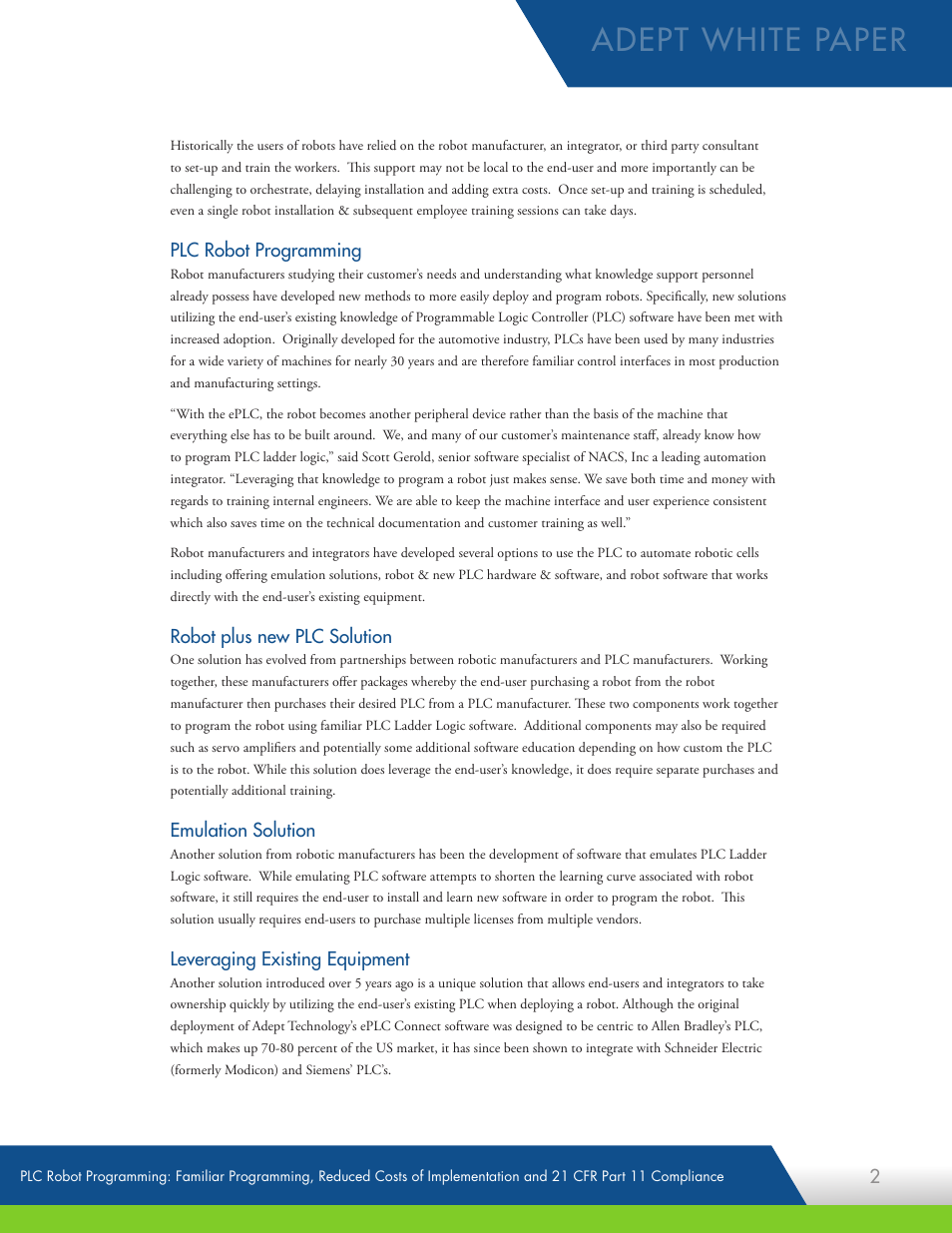Adept white paper | Adept PLC User Manual | Page 2 / 4