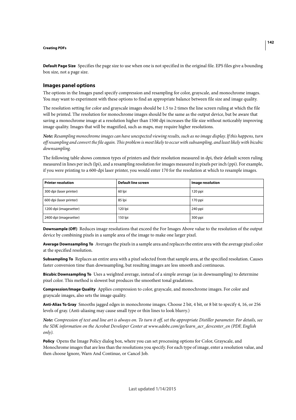 Images panel options | Adobe Acrobat XI User Manual | Page 149 / 590