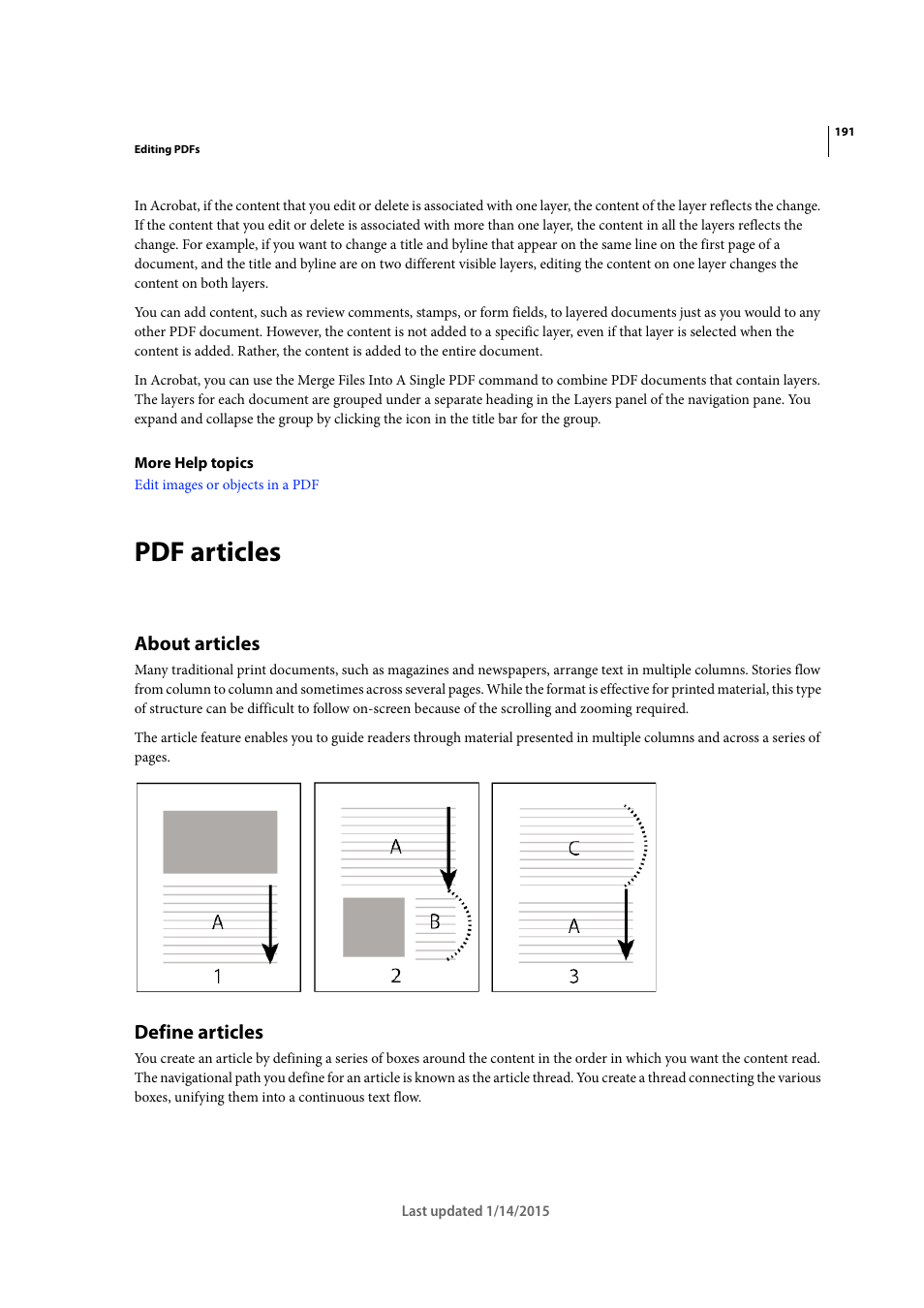 Pdf articles, About articles, Define articles | Adobe Acrobat XI User Manual | Page 198 / 590