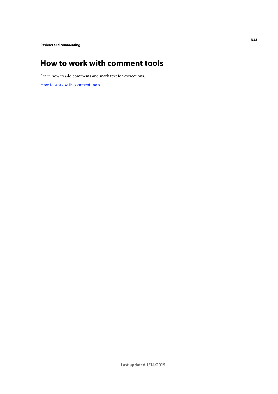 How to work with comment tools | Adobe Acrobat XI User Manual | Page 345 / 590