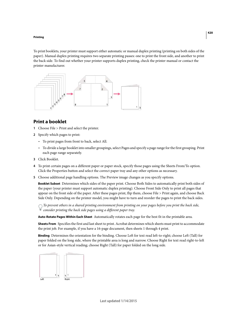 Print a booklet | Adobe Acrobat XI User Manual | Page 427 / 590