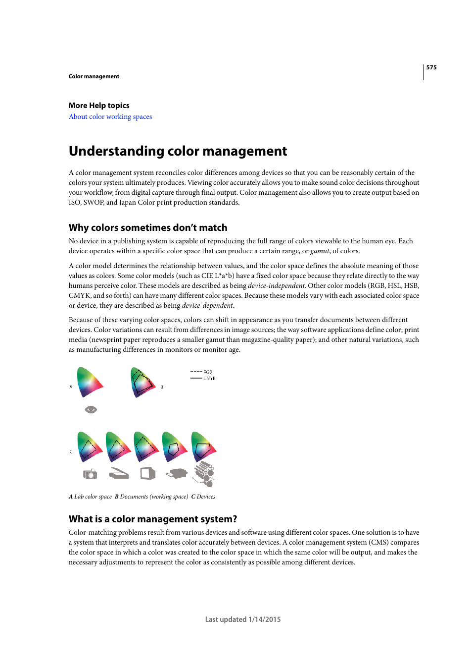 Understanding color management, Why colors sometimes don’t match, What is a color management system | Adobe Acrobat XI User Manual | Page 582 / 590