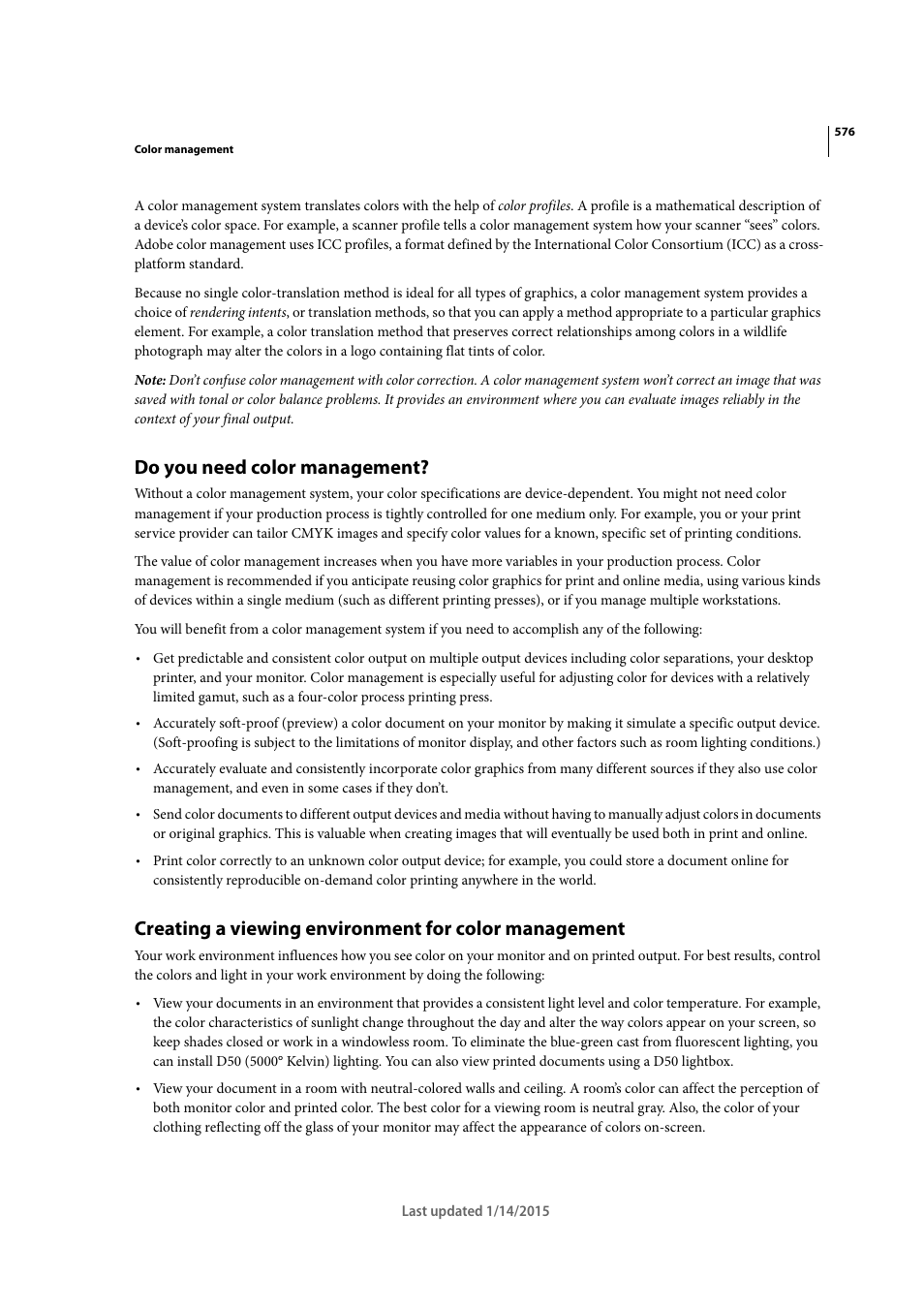 Do you need color management | Adobe Acrobat XI User Manual | Page 583 / 590