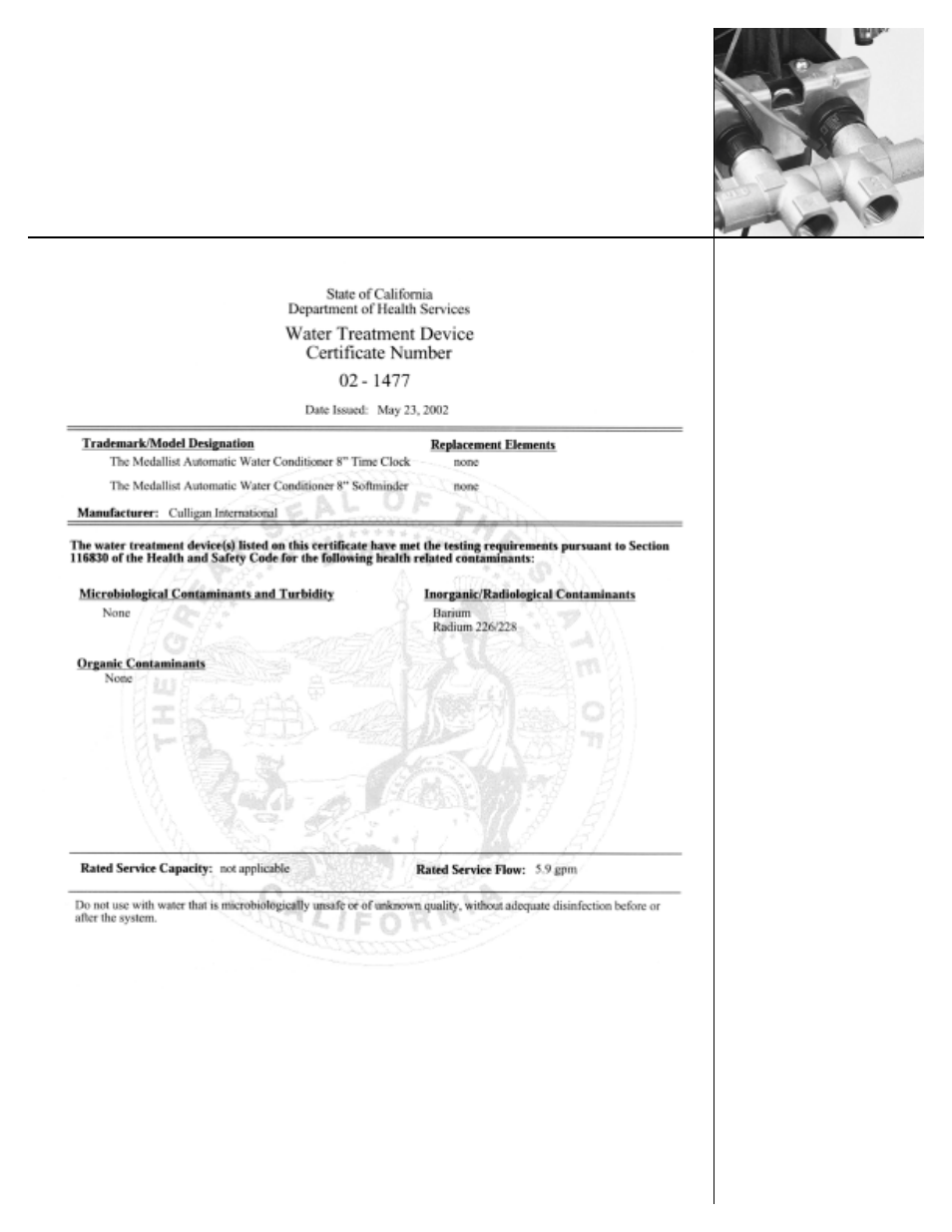 Culligan Water Filter User Manual | Page 23 / 28