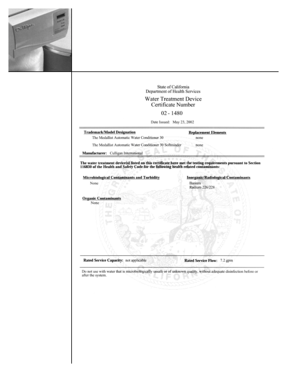 Culligan Water Filter User Manual | Page 24 / 28