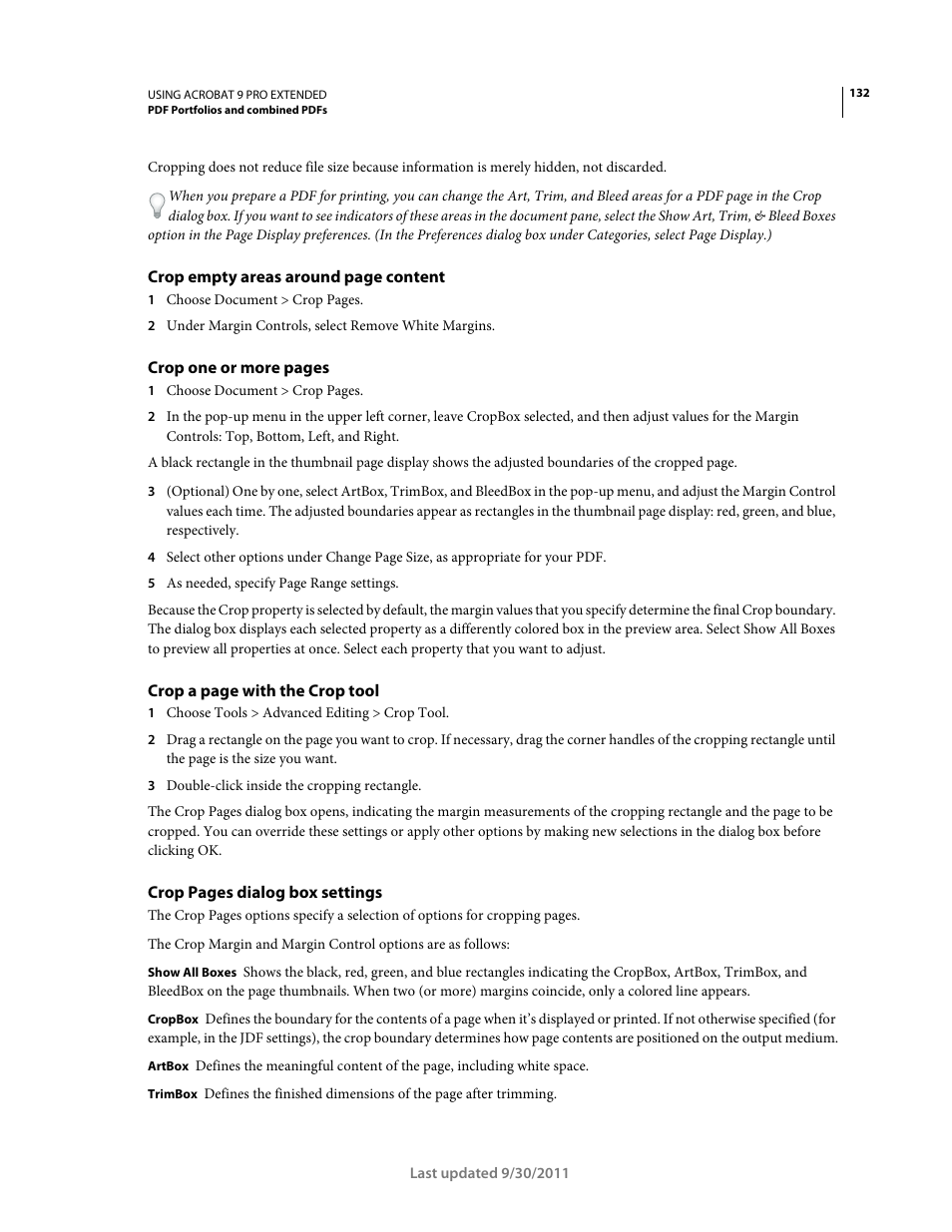 Adobe Acrobat 9 PRO Extended User Manual | Page 138 / 546