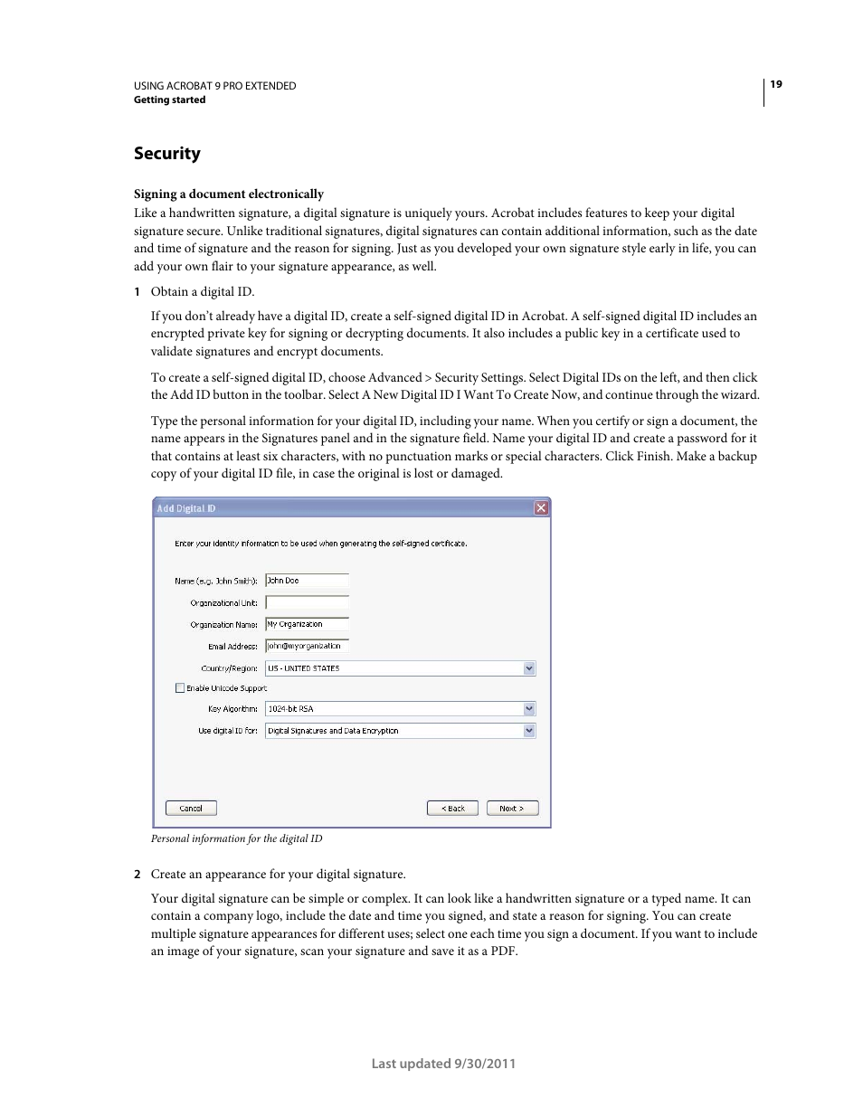 Security | Adobe Acrobat 9 PRO Extended User Manual | Page 25 / 546