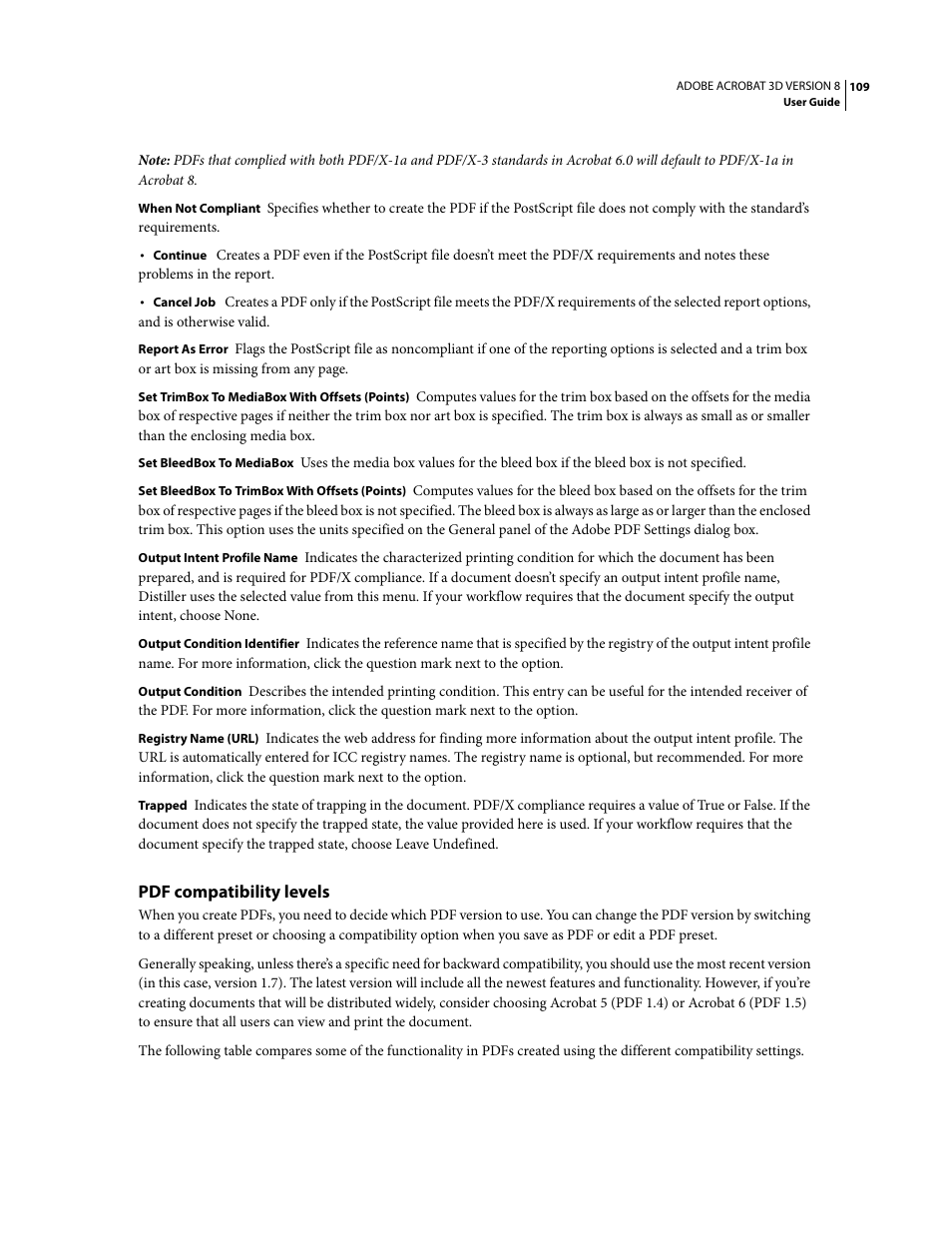 Pdf compatibility levels | Adobe Acrobat 8 3D User Manual | Page 116 / 600