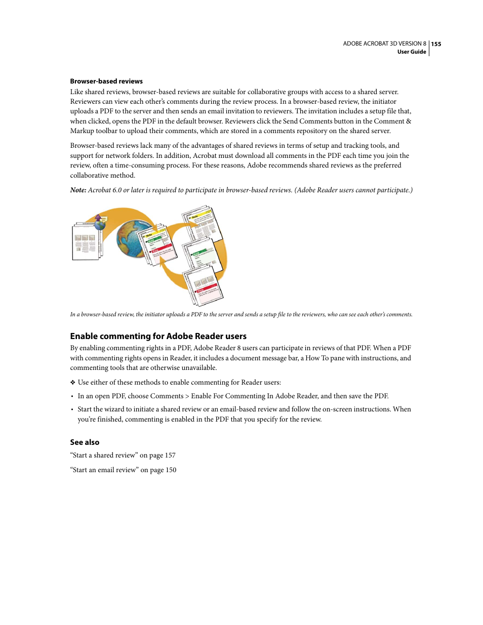 Enable commenting for adobe reader users | Adobe Acrobat 8 3D User Manual | Page 162 / 600