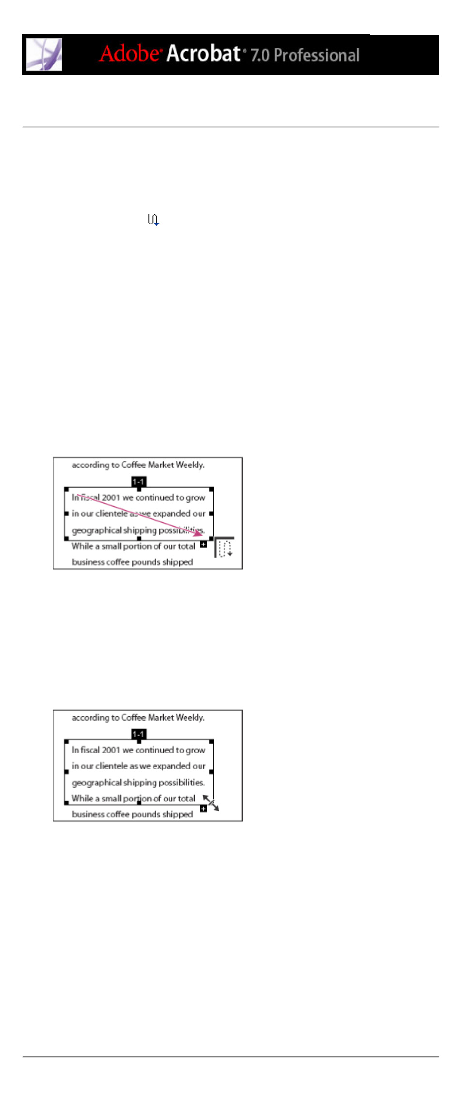 Editing and deleting articles, Article boxes, Combining | Deleting, Editing, Setting properties, Articles | Adobe Acrobat 7 Professional User Manual | Page 455 / 793
