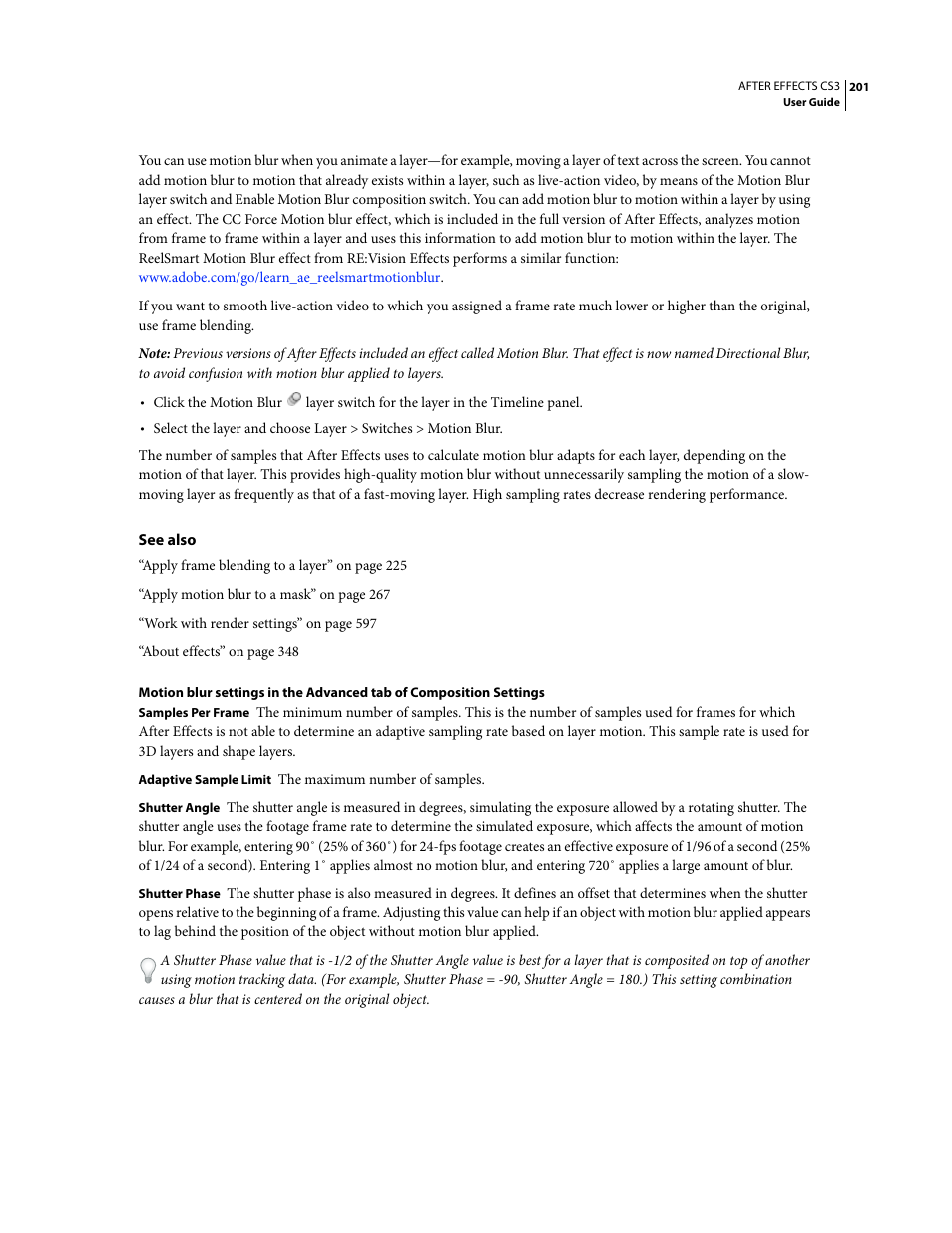 Adobe After Effects CS3 User Manual | Page 206 / 677