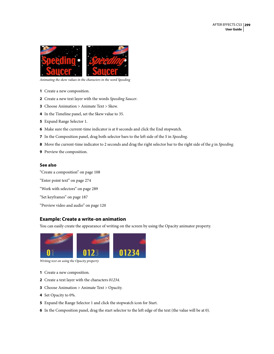 Example: create a write-on animation | Adobe After Effects CS3 User Manual | Page 304 / 677