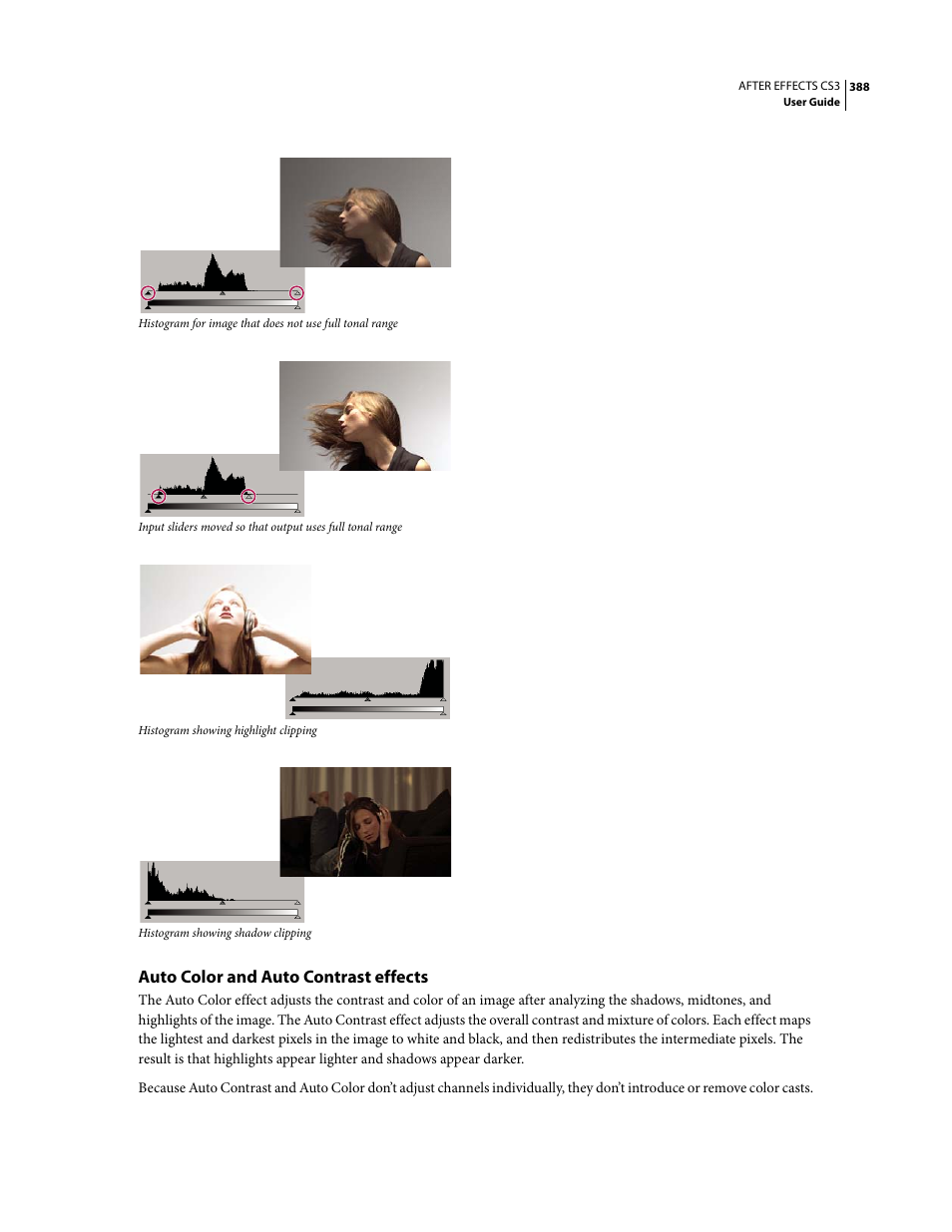 Auto color and auto contrast effects | Adobe After Effects CS3 User Manual | Page 393 / 677