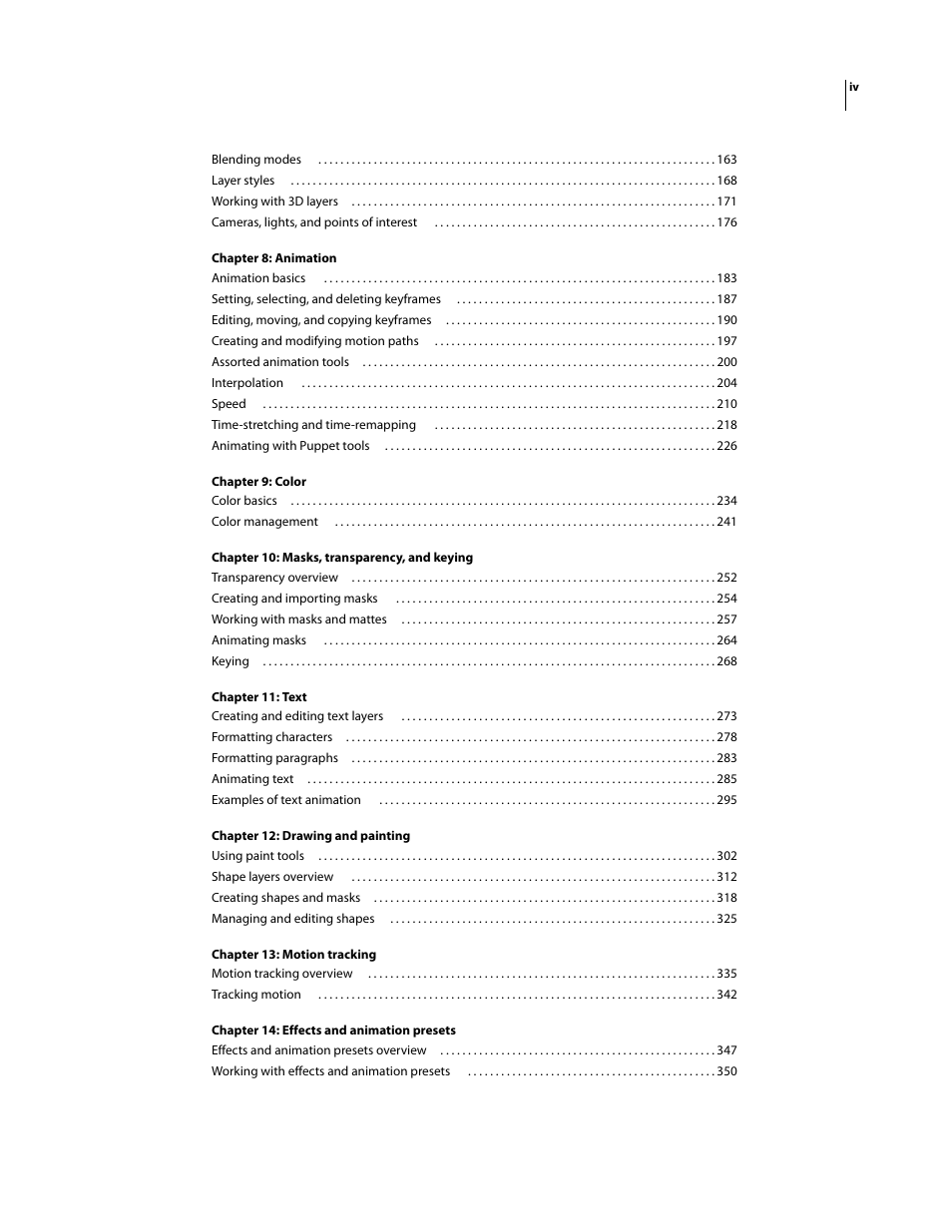 Adobe After Effects CS3 User Manual | Page 4 / 677