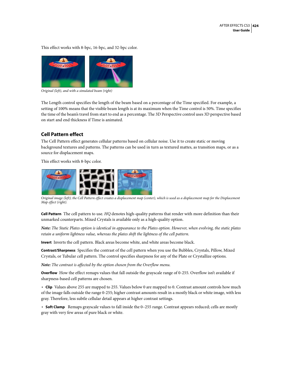 Cell pattern effect | Adobe After Effects CS3 User Manual | Page 429 / 677