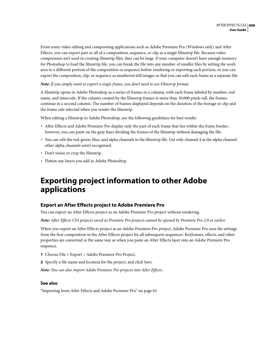 Adobe After Effects CS3 User Manual | Page 613 / 677