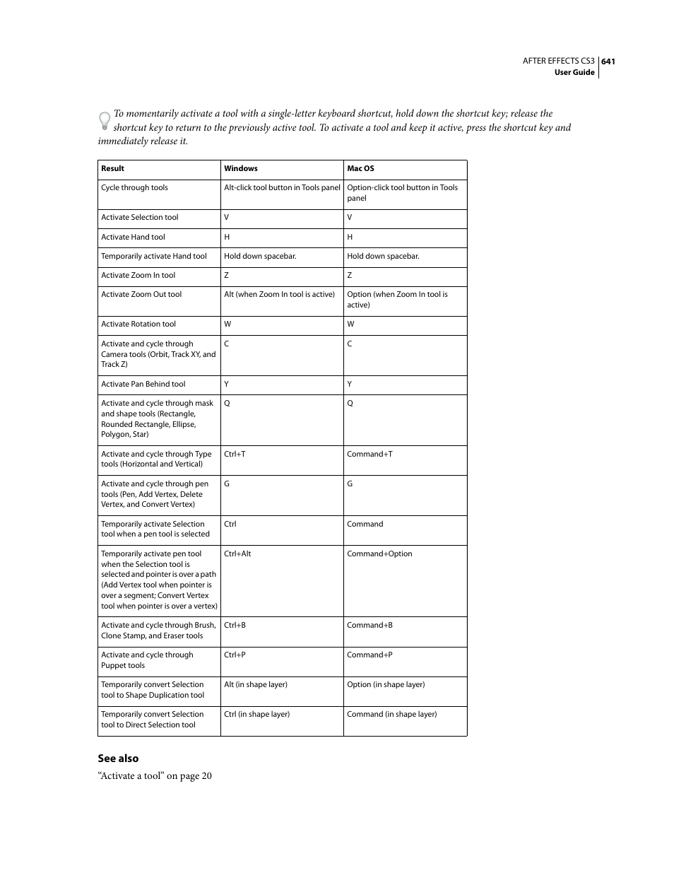 See also | Adobe After Effects CS3 User Manual | Page 646 / 677