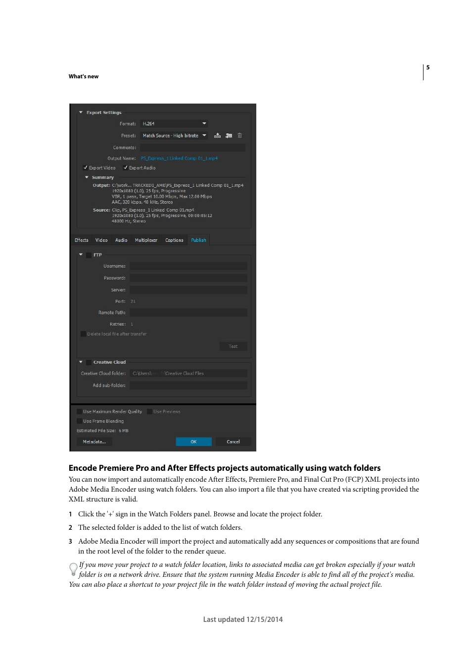 Adobe Media Encoder CC User Manual | Page 8 / 59