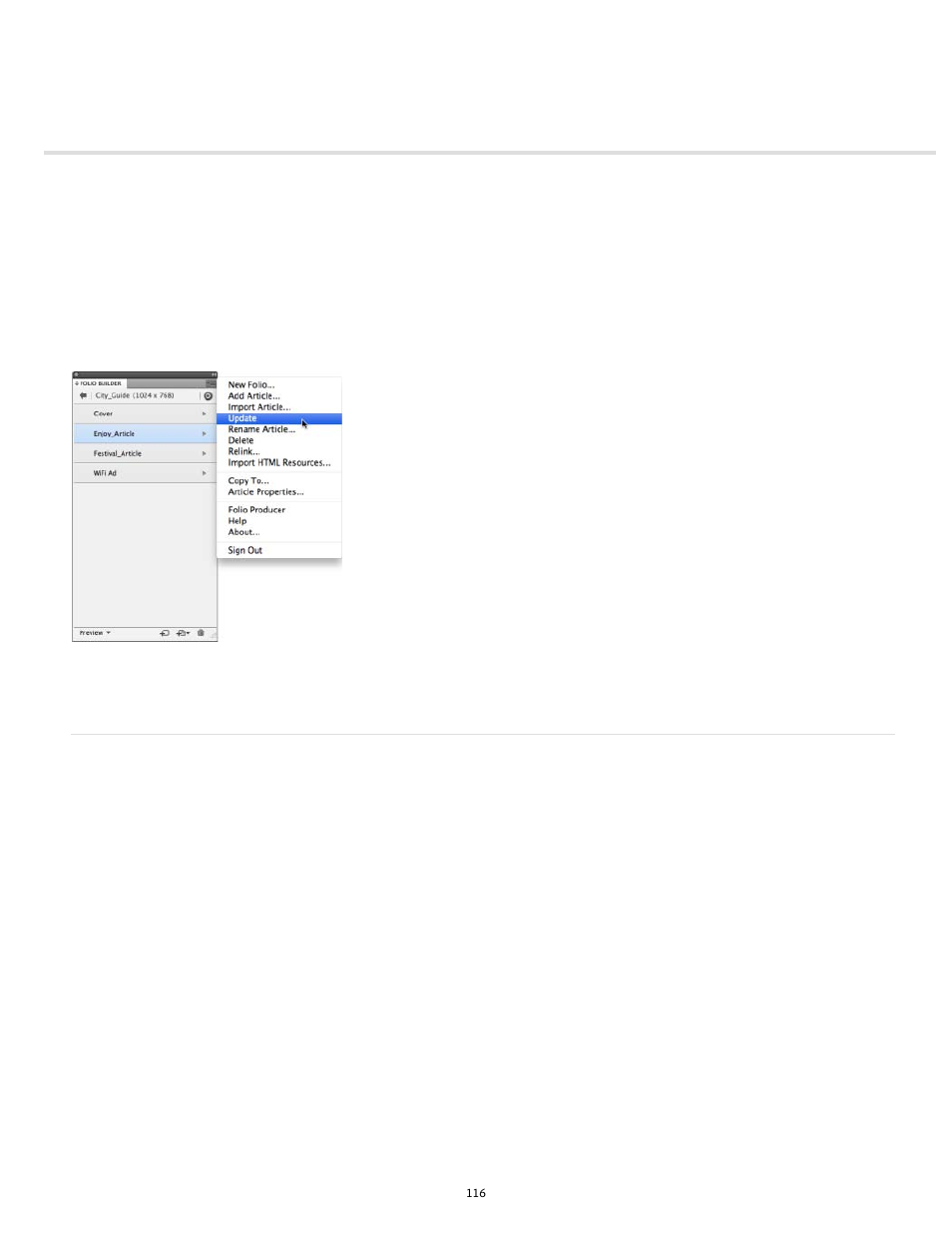 Managing articles | Adobe Digital Publishing Suite User Manual | Page 119 / 222