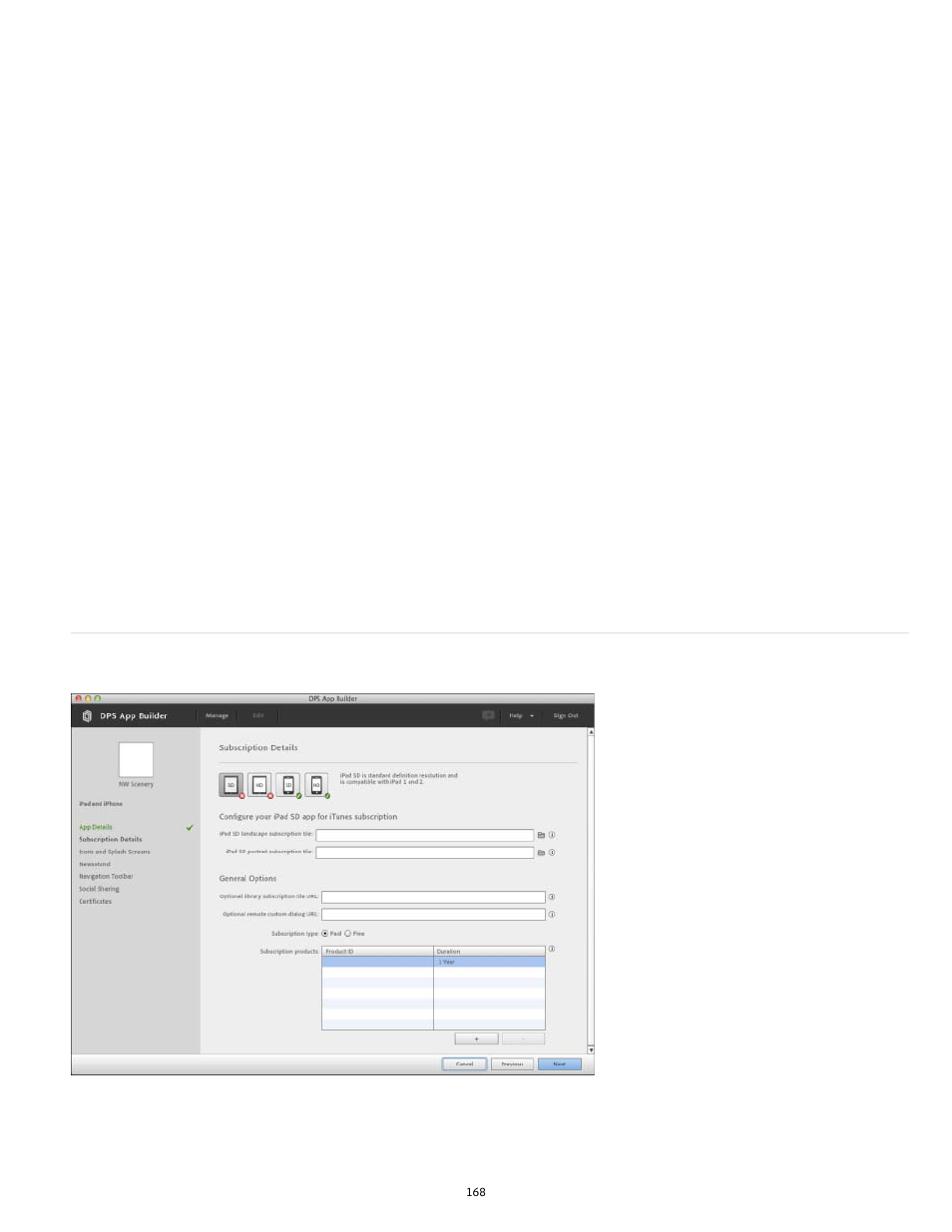 Subscription details | Adobe Digital Publishing Suite User Manual | Page 171 / 222