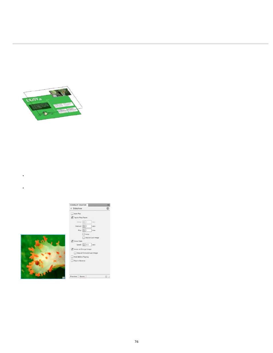 Overview of interactive overlays | Adobe Digital Publishing Suite User Manual | Page 79 / 222
