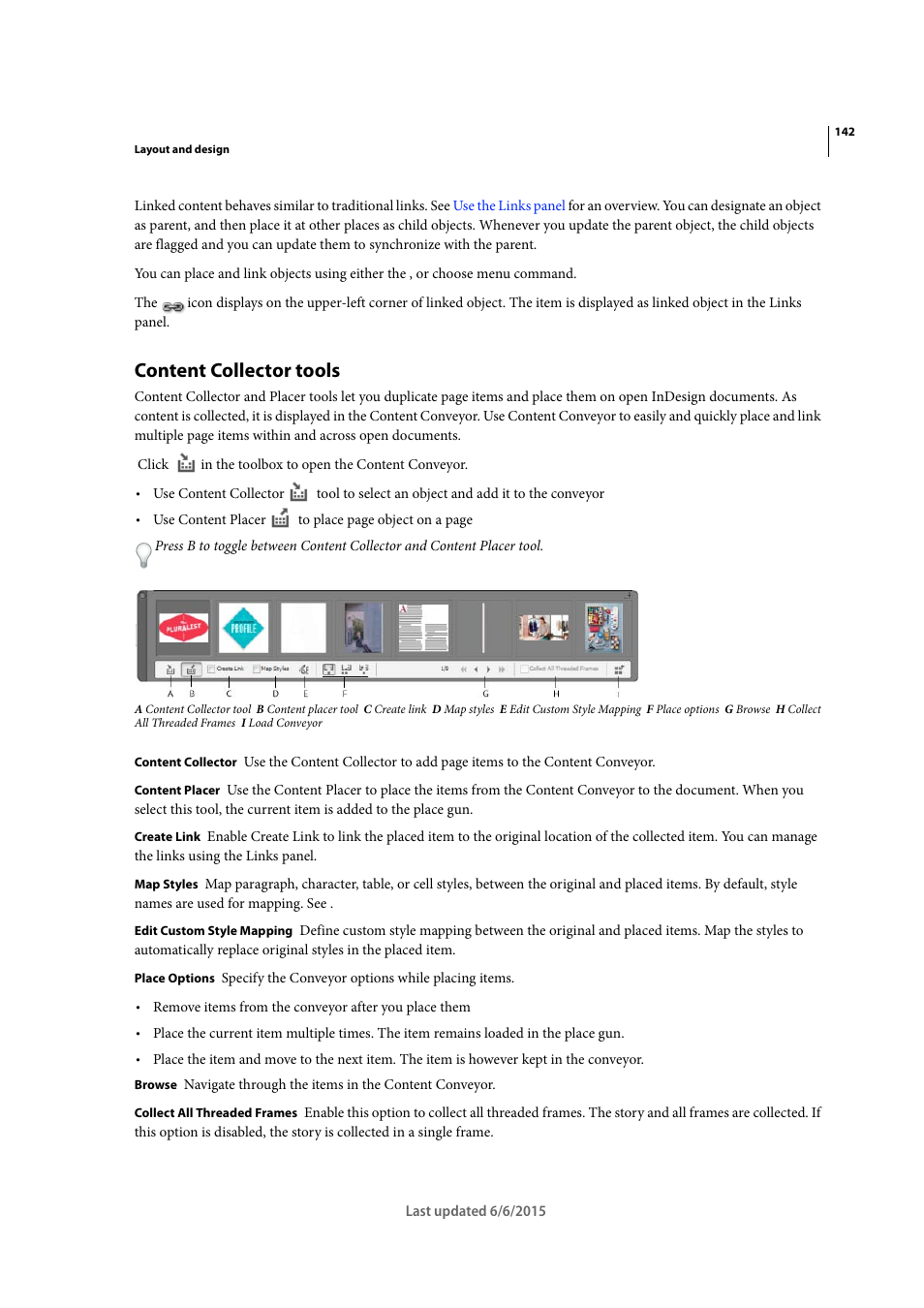 Content collector tools | Adobe InDesign CC 2015 User Manual | Page 147 / 643