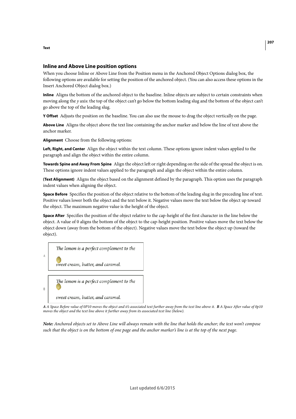 Inline and above line position options | Adobe InDesign CC 2015 User Manual | Page 212 / 643