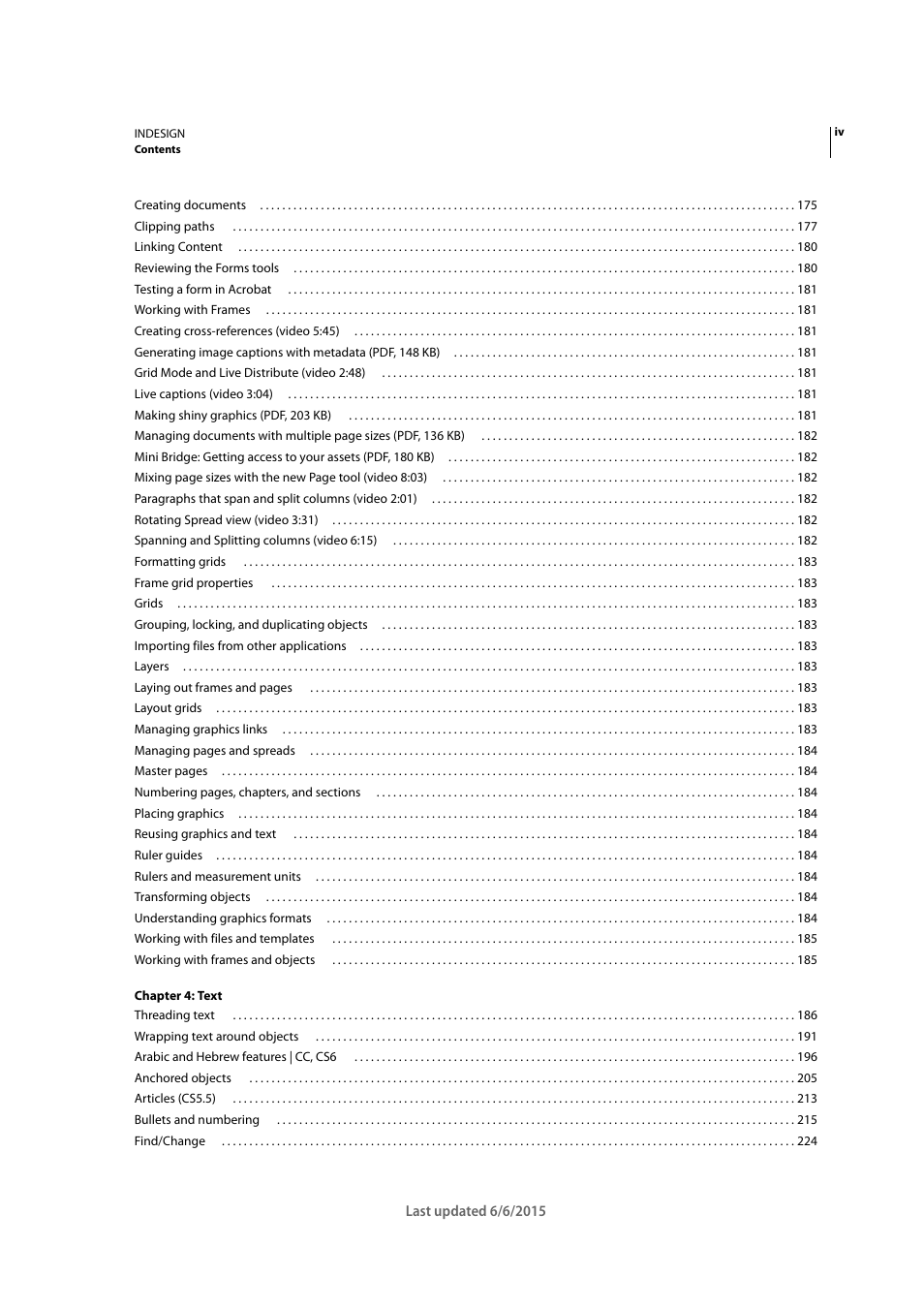 Adobe InDesign CC 2015 User Manual | Page 4 / 643