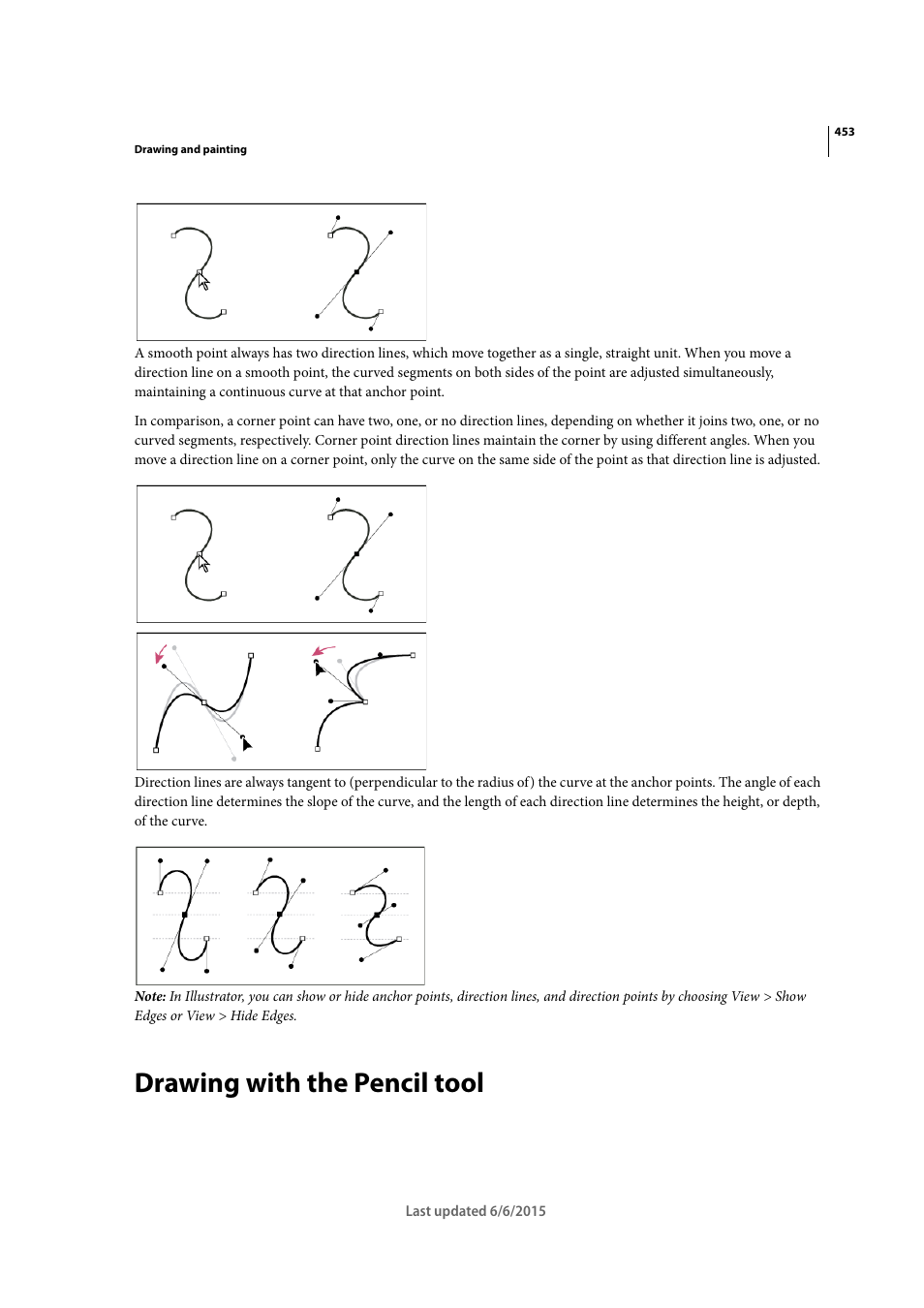 Drawing with the pencil tool | Adobe InDesign CC 2015 User Manual | Page 458 / 643