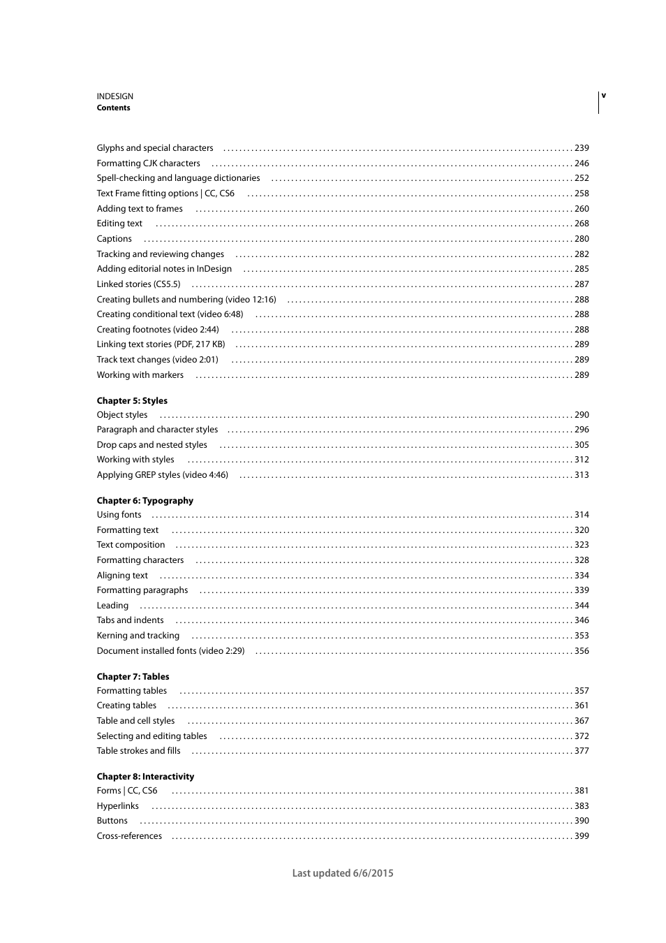 Adobe InDesign CC 2015 User Manual | Page 5 / 643