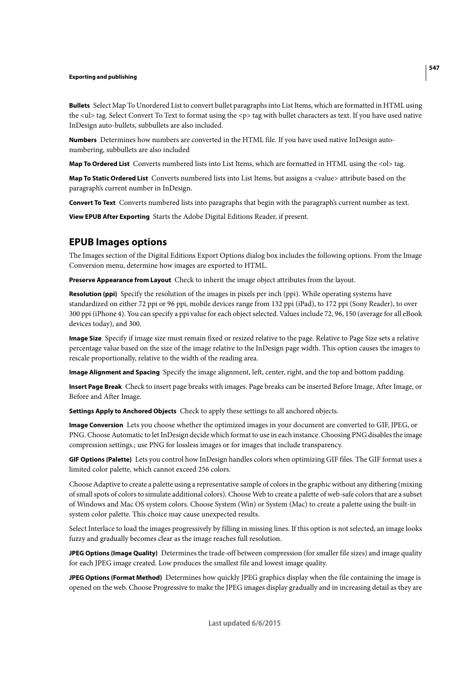 Epub images options | Adobe InDesign CC 2015 User Manual | Page 552 / 643