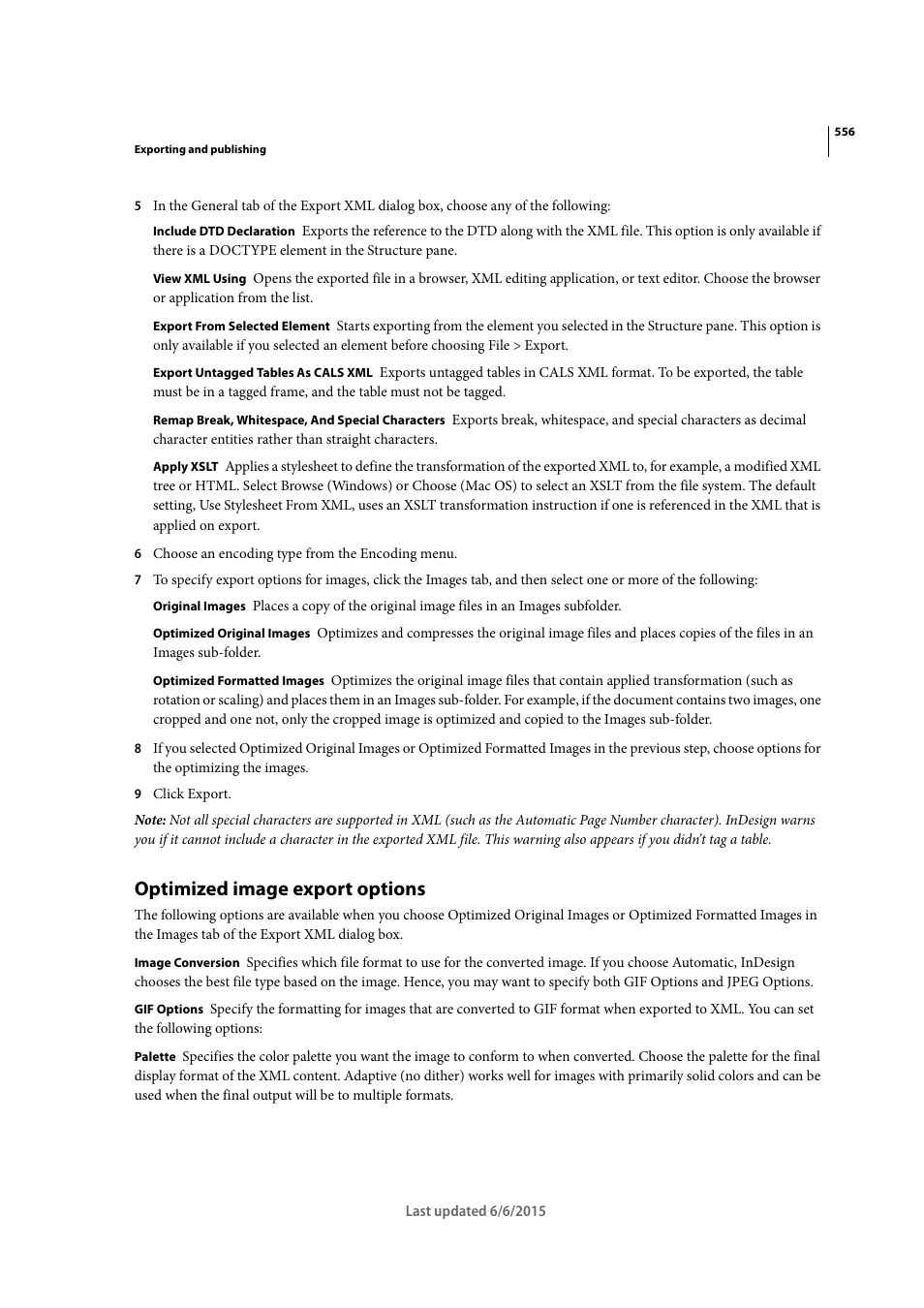 Optimized image export options | Adobe InDesign CC 2015 User Manual | Page 561 / 643