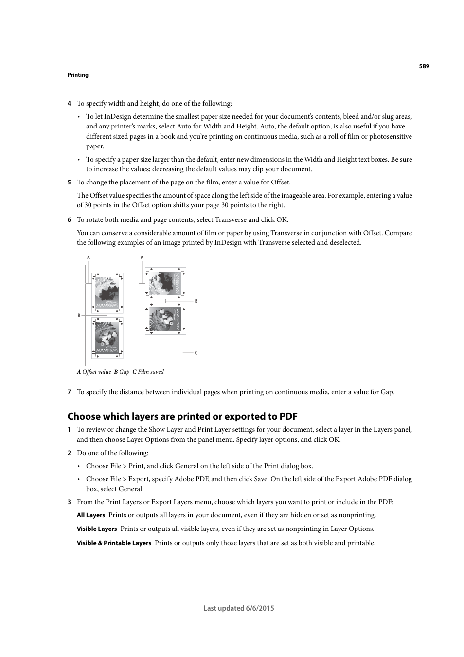 Choose which layers are printed or exported to pdf | Adobe InDesign CC 2015 User Manual | Page 594 / 643