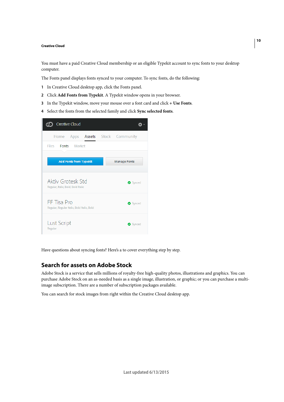 Search for assets on adobe stock | Adobe InCopy CC 2015 User Manual | Page 13 / 393