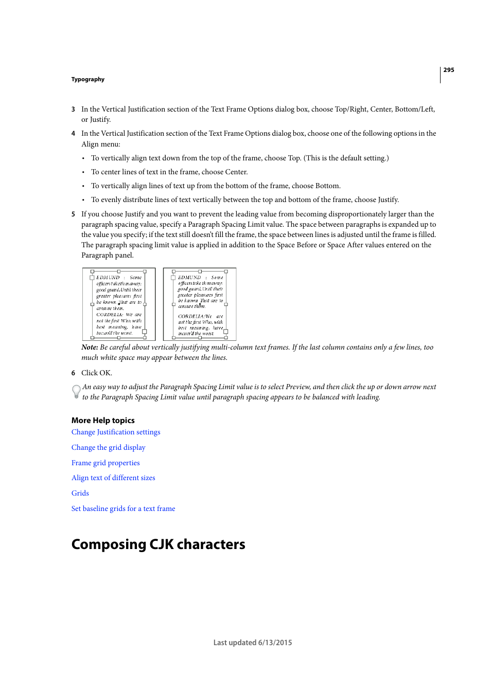 Composing cjk characters | Adobe InCopy CC 2015 User Manual | Page 298 / 393