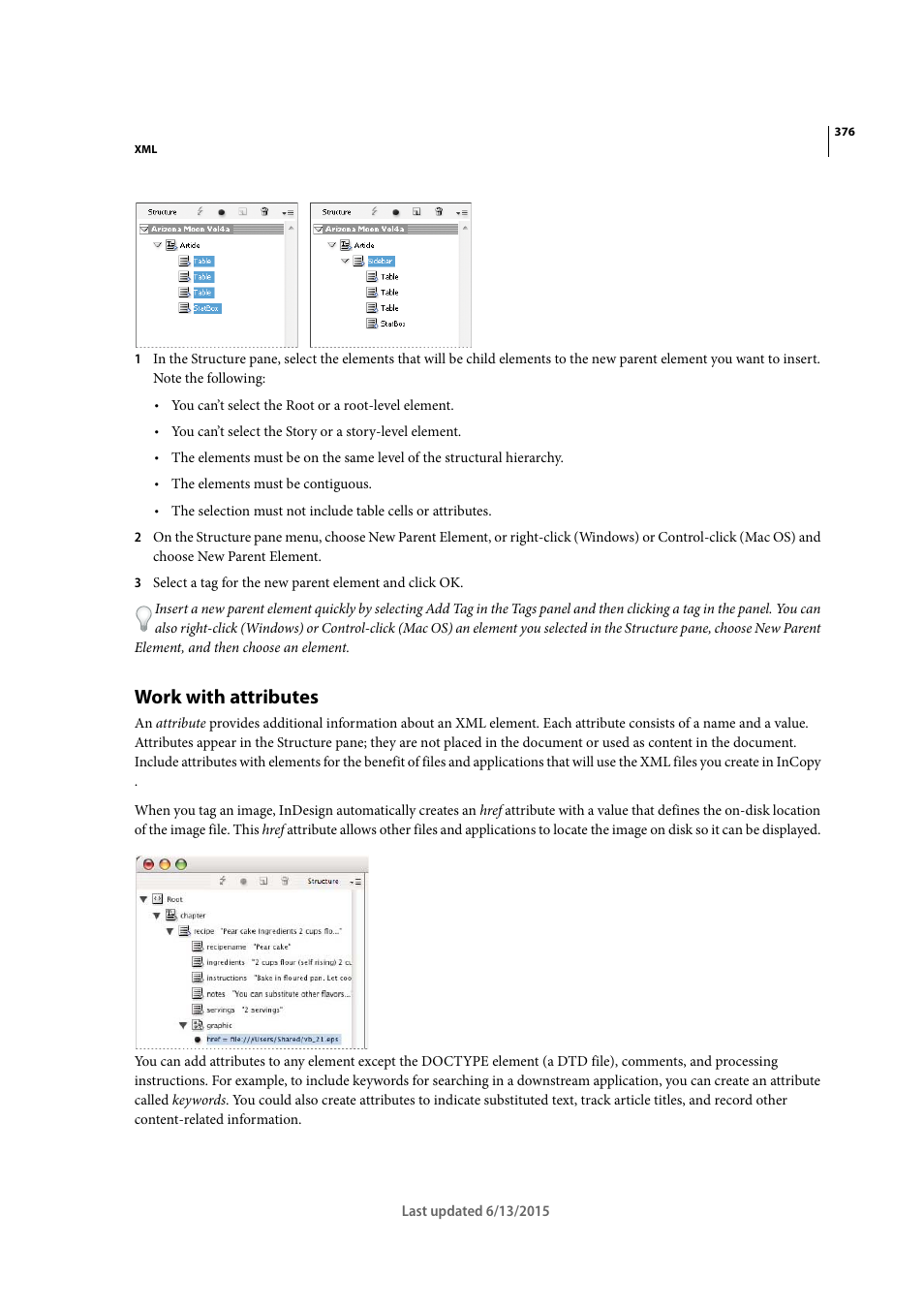 Work with attributes | Adobe InCopy CC 2015 User Manual | Page 378 / 393